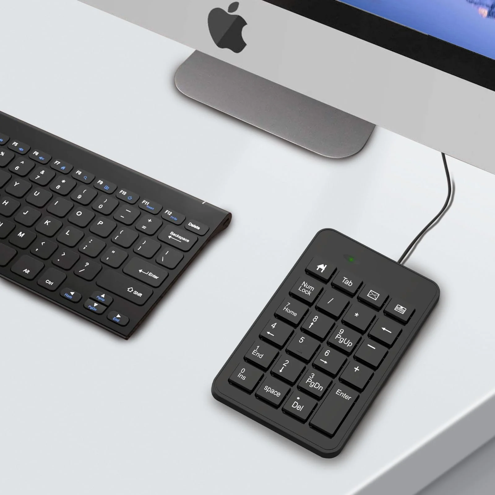 Wired USB C Number Pad - 23 Keys Type C Numeric Keypad Upgraded Version of 10 Key USB Keyboard Financial Accounting Numpad Compatible for Laptop, PC, MacBook, Notebook, Desktop,Surface Pro Wired-Typec - Image 6