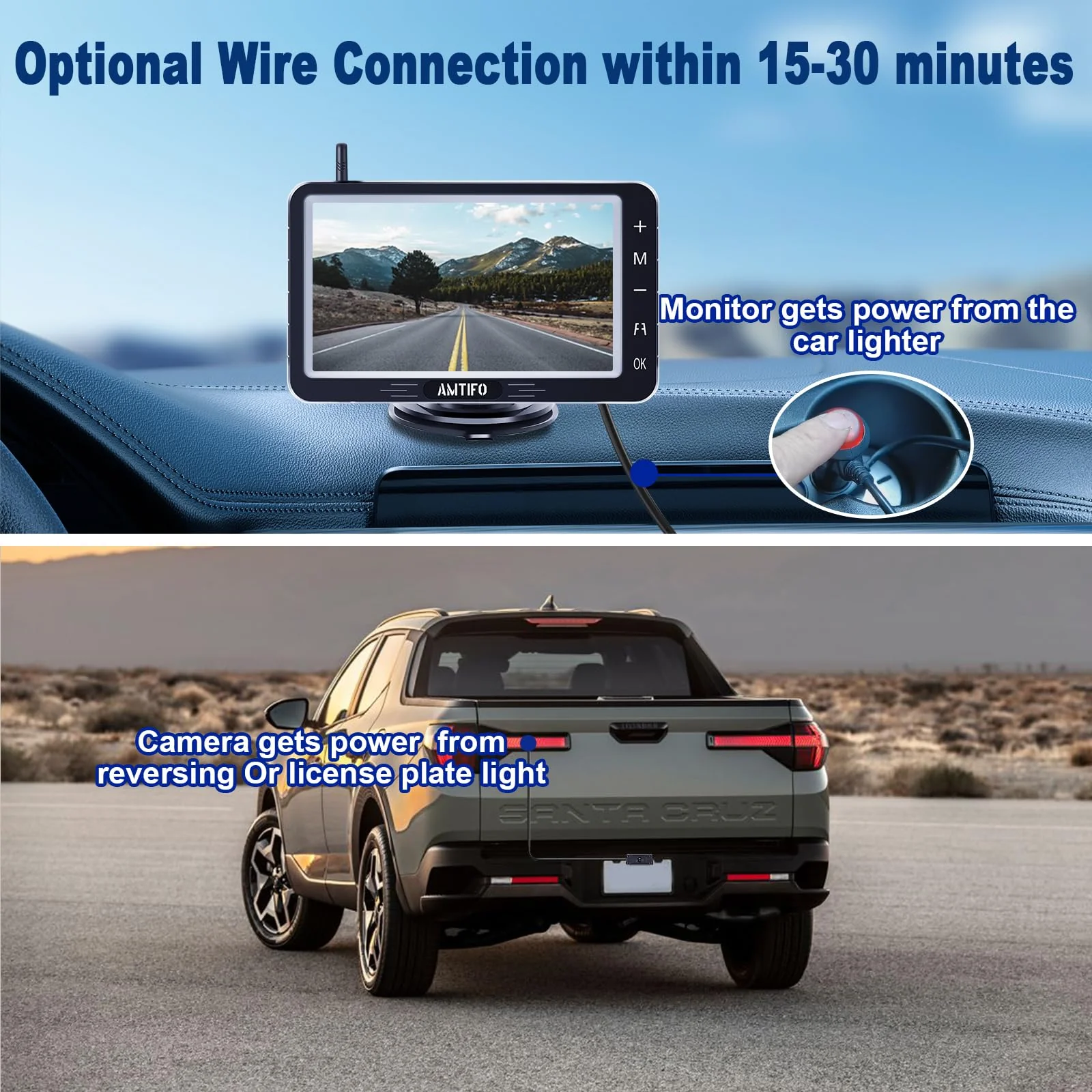 Wireless Backup Camera 5-inch for Truck: Easy to Install Back up Camera - HD 1080P Rear View Camera for Trucks SUVs - Image 2