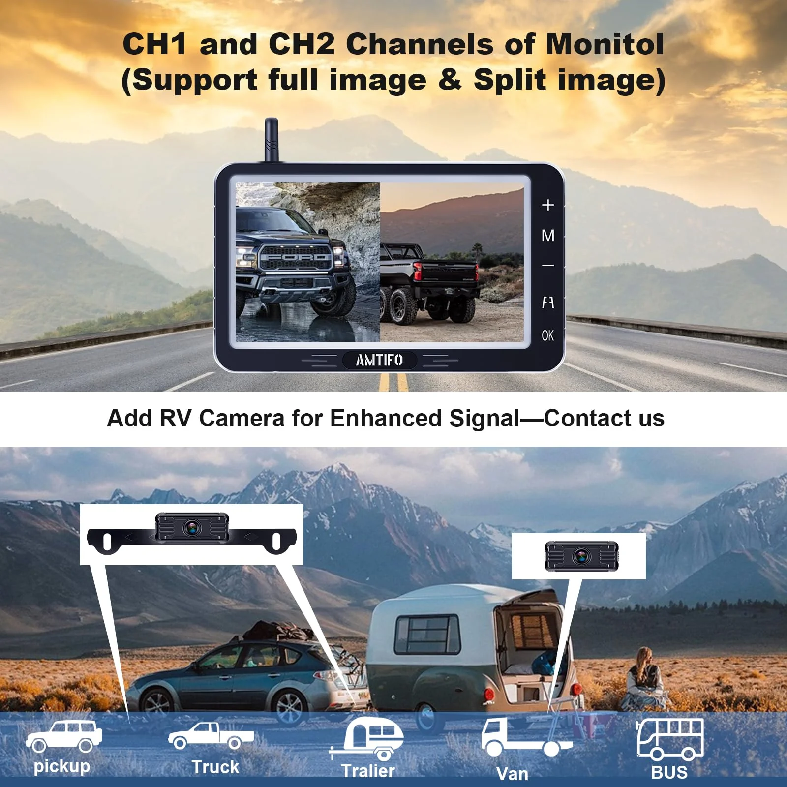 Wireless Backup Camera 5-inch for Truck: Easy to Install Back up Camera - HD 1080P Rear View Camera for Trucks SUVs - Image 5
