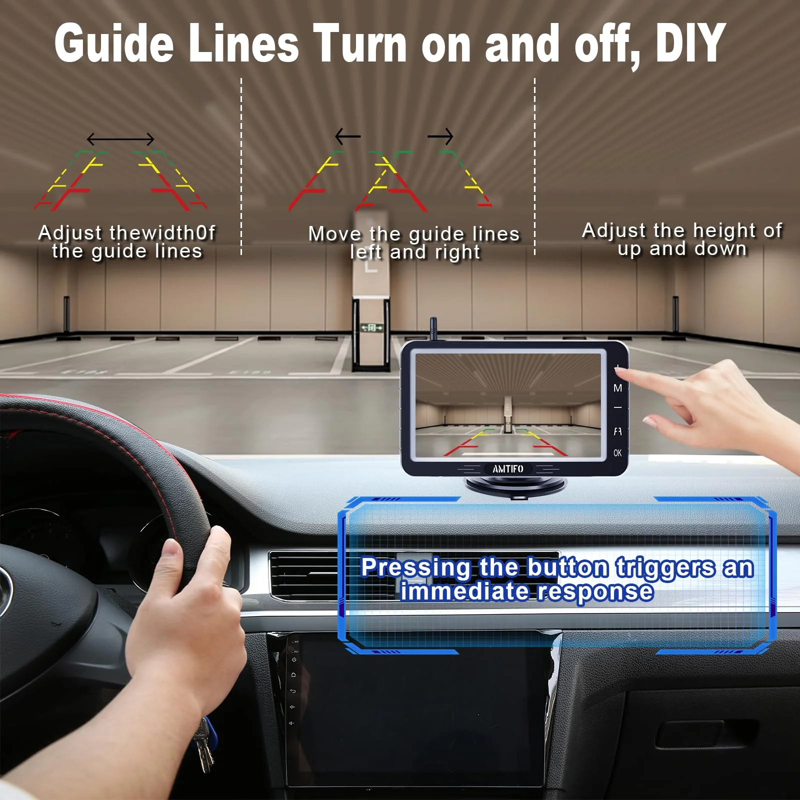 Wireless Backup Camera 5-inch for Truck: Easy to Install Back up Camera - HD 1080P Rear View Camera for Trucks SUVs - Image 6