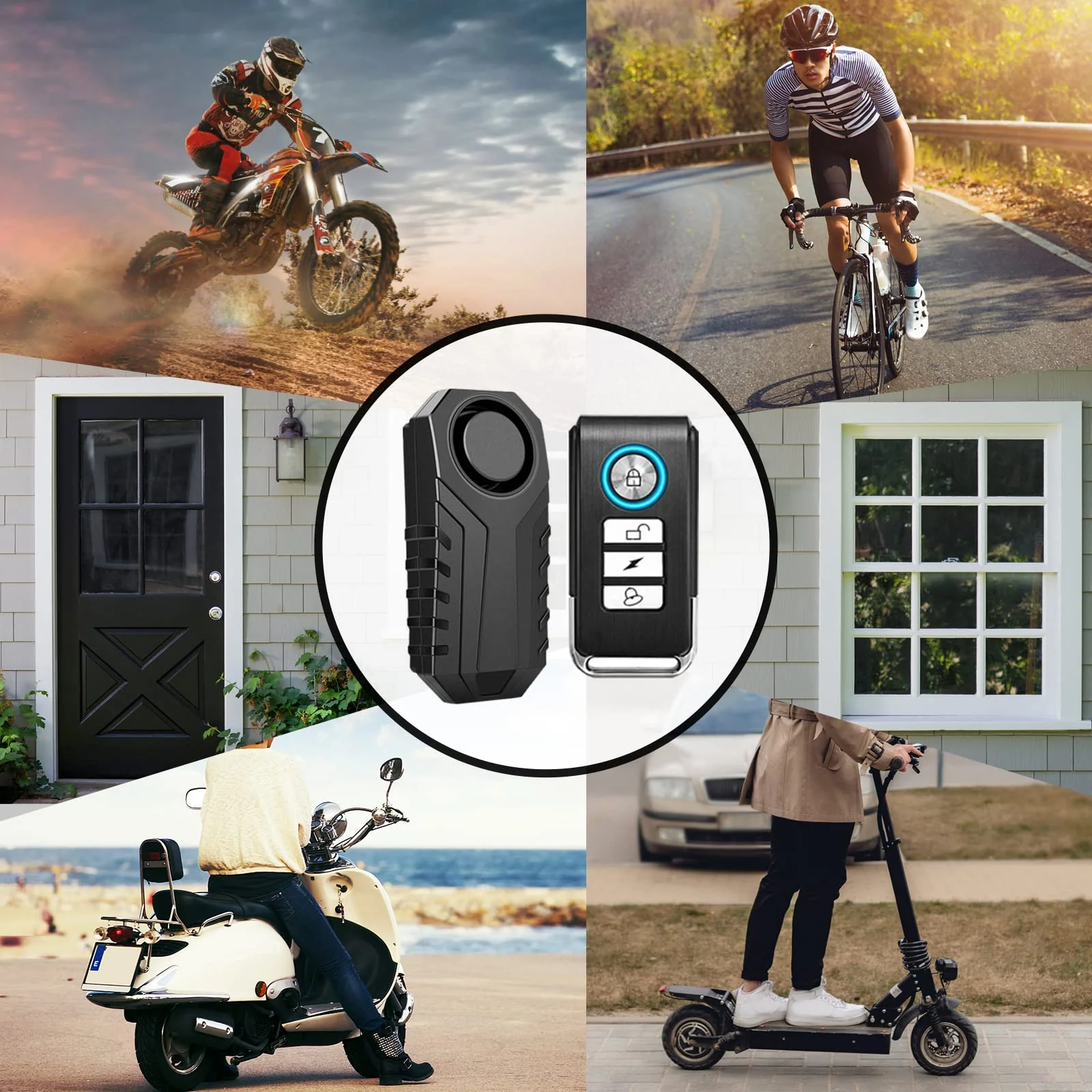 Wireless Bike Alarm with Remote, Anti-Theft Bicycle Motorcycle Alarm Wireless Security Vibration Motion Sensor Alarm, IP65 Waterproof Super Loud 113dB Alarm (2 Set) 2PK Bike Alarm - Image 7