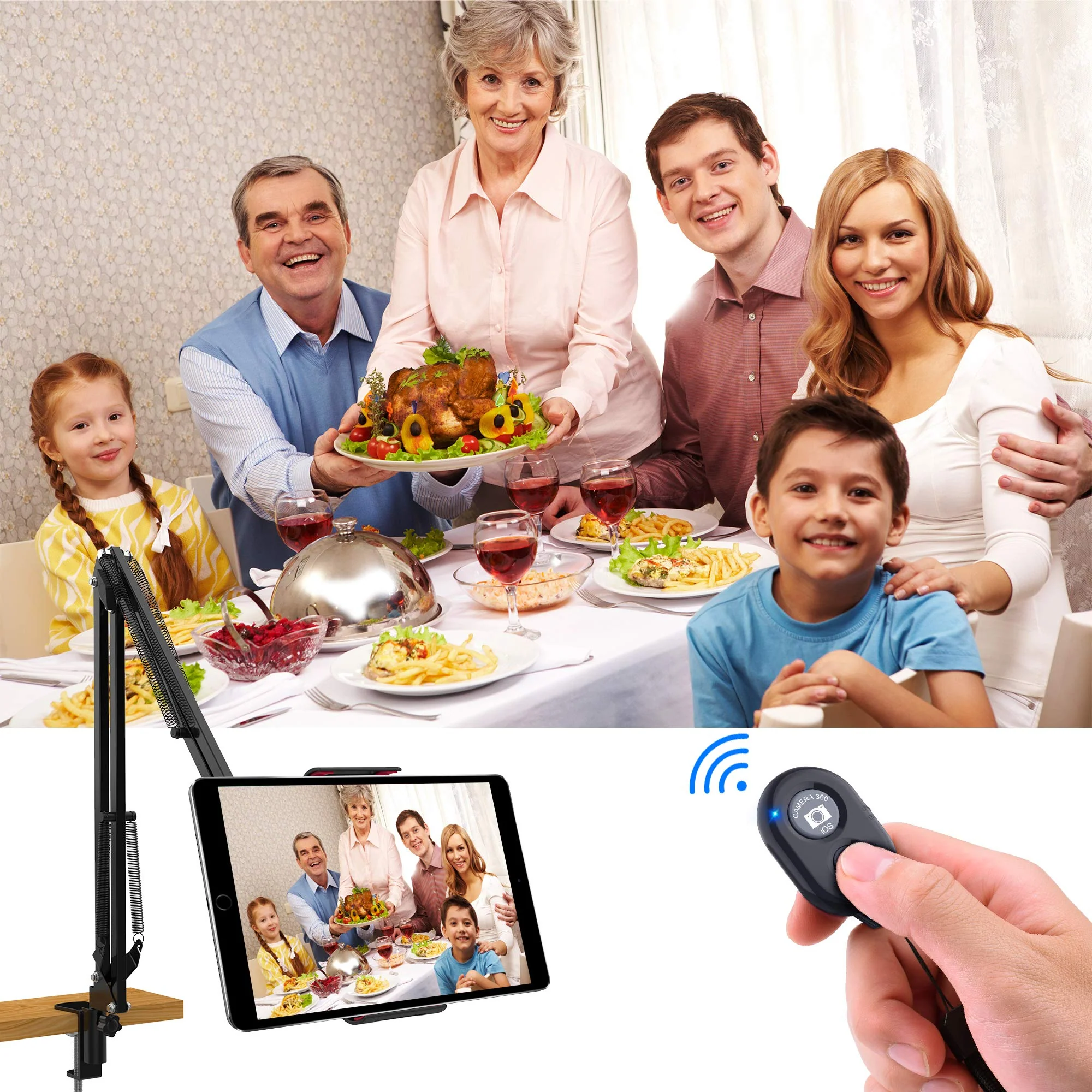 Wireless Camera Remote Shutter for Smartphones (2 Pack), Zttopo Wireless Phone Camera Remote Control Compatible with iPhone/Android Cell Phone - Wrist Strap Included Black&Blue Black+Blue - Image 5