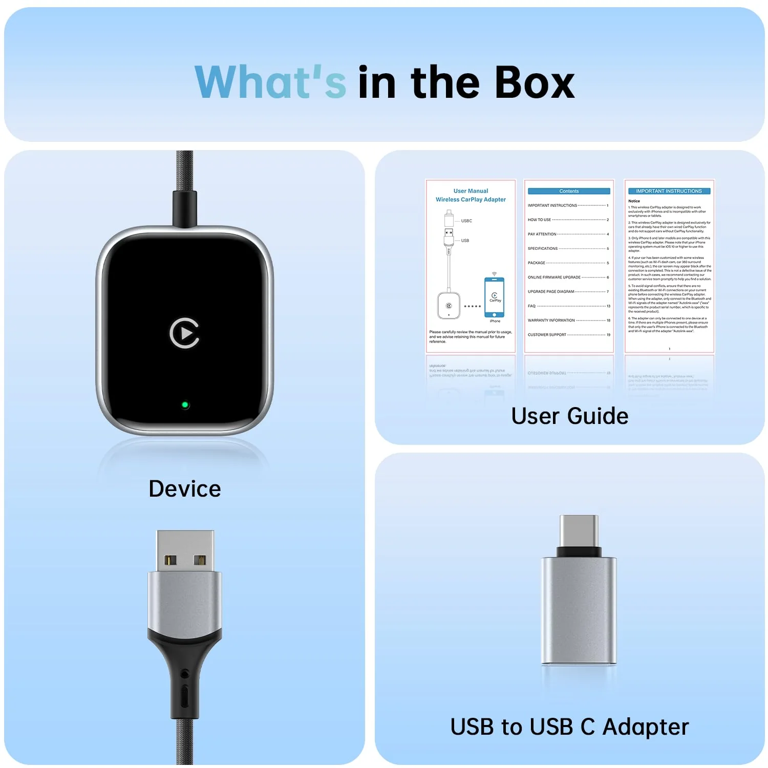 Wireless CarPlay Adapter for Apple CarPlay, Easy to Upgrade Wired CarPlay to Wireless, Instant Connectivity, Super Mini Car Play Dongle for iPhone Fit for Cars with Built-in CarPlay - Image 9