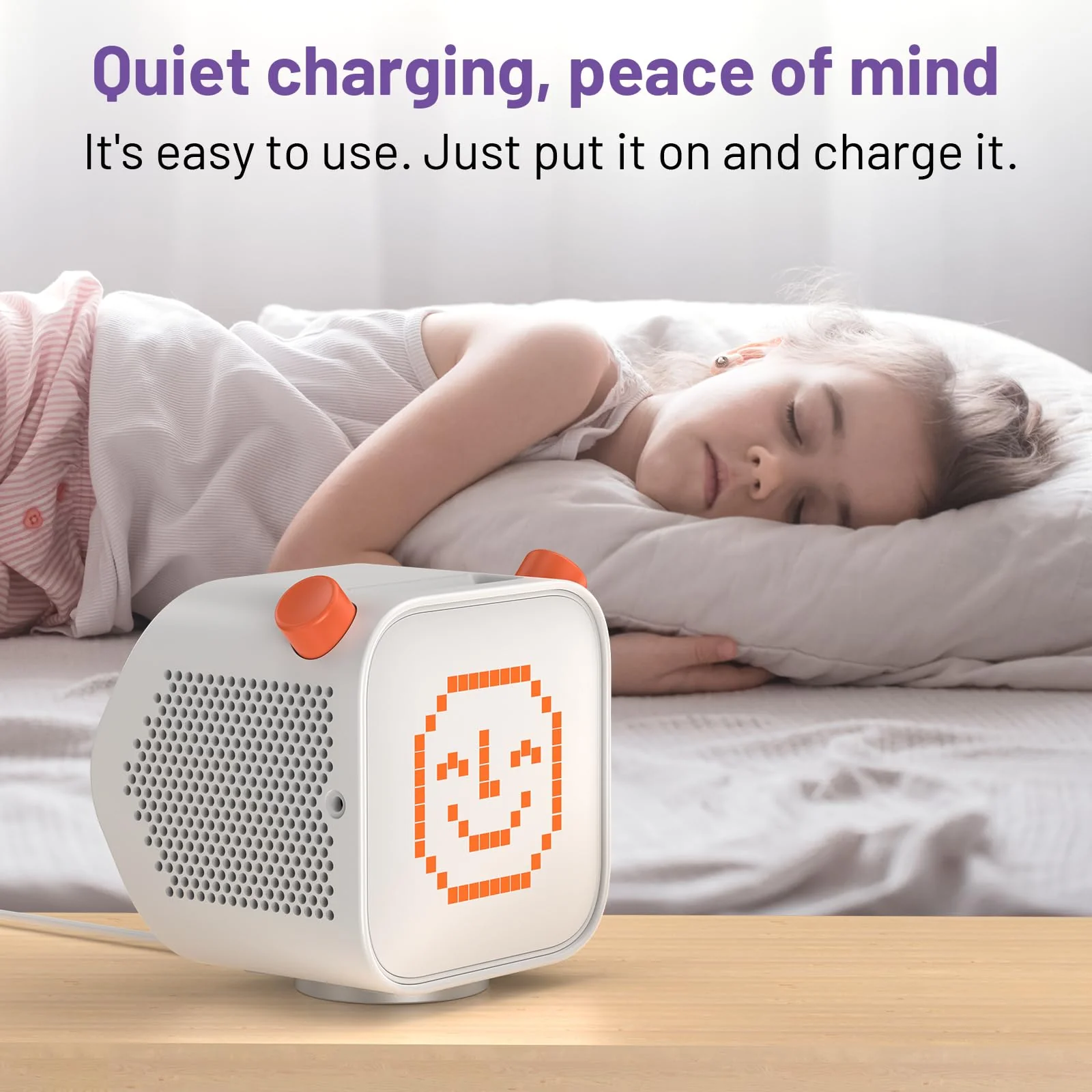 Wireless Charging Dock Metal Aluminum alloy Metarial for Yoto Player 3, Includes 4.9 Ft USB-C Cable & Charging Adapter Block, Power Dock Compatible with Yoto 3rd Gen Player for Home Travel Use - Image 3