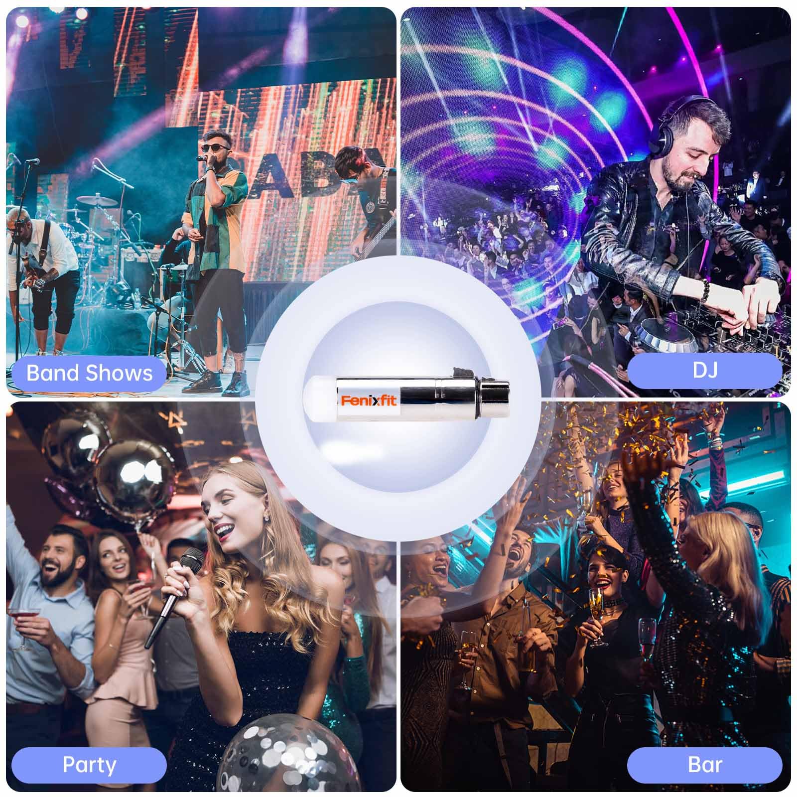 Wireless DMX512 Receiver No Latency DJ 2.4G DMX Wireless 1 Receiver Long Transmission Range DMX Light Controller for LED Stage Disco Party Church Bar Lighting(Receiver Only) Plug in Silver - Image 7