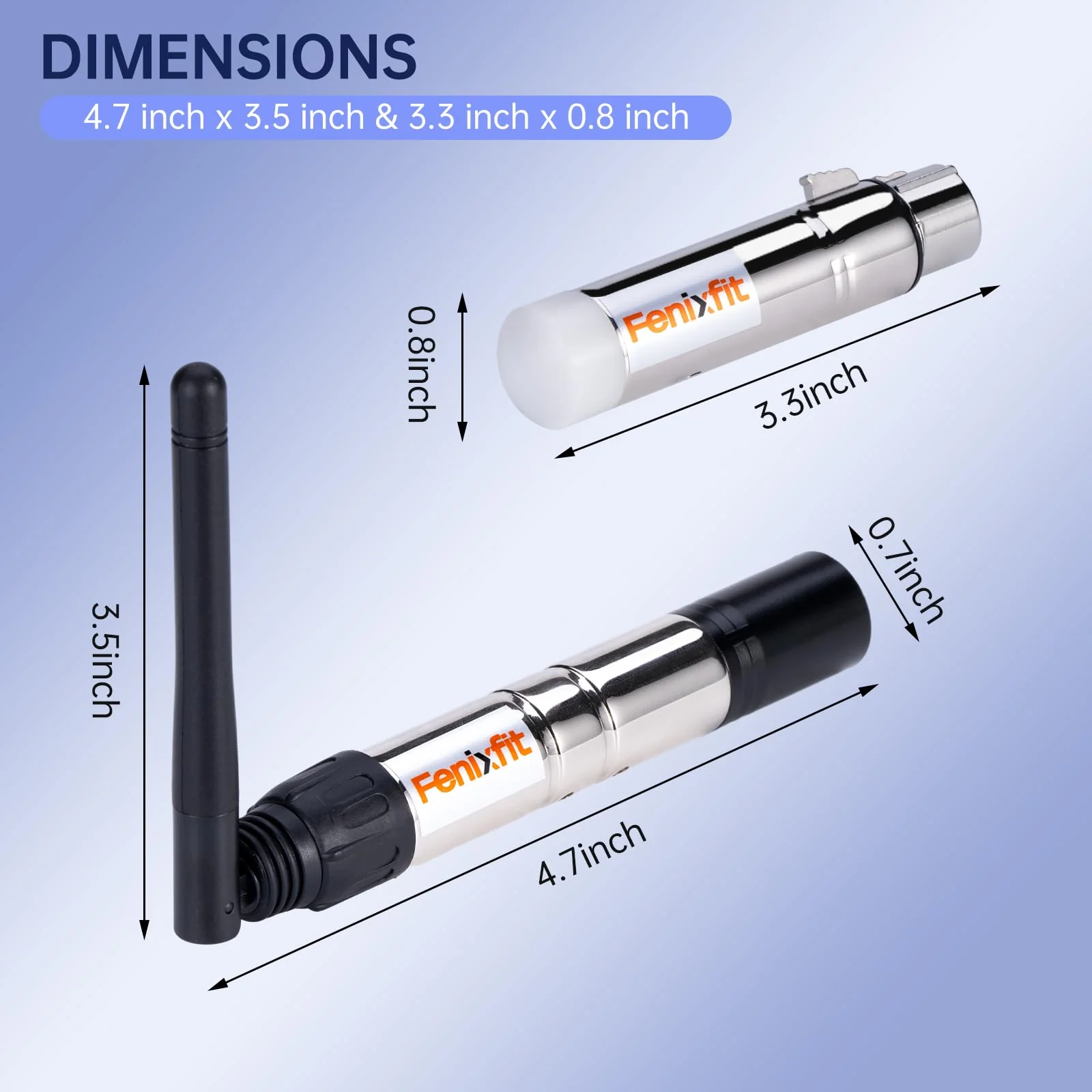 Wireless DMX512 Transmitter Receiver No Latency DJ 2.4G DMX Wireless 1 Transmitter & 3 Receivers Long Transmission Range DMX Light Controller for LED Stage Disco Lighting 4PCS Silver - Image 6