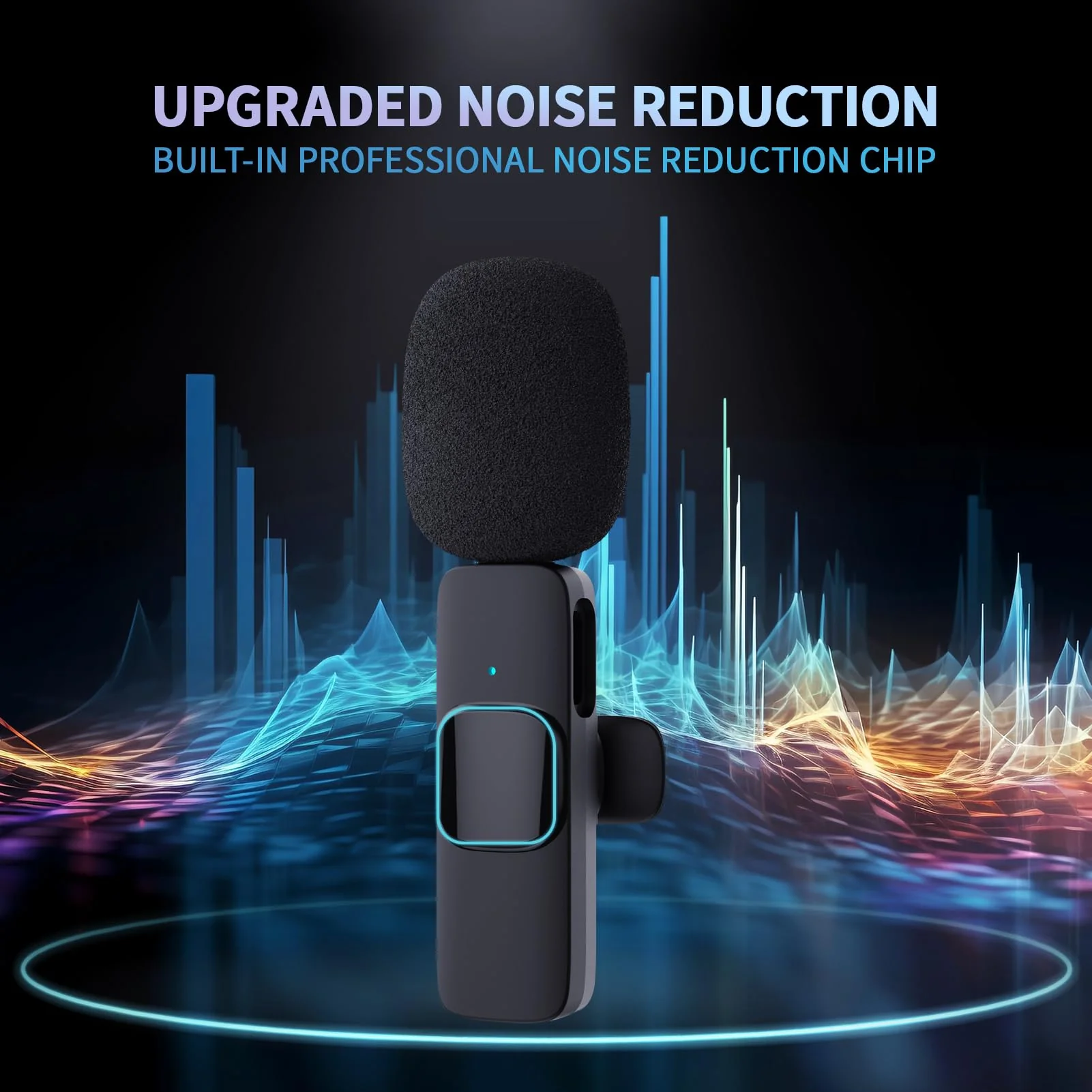 Wireless Lavalier Microphone for iPhone Android Camera with Furry Windproof Covers, Dual Lavalier Microphone for Interviews, Live Streaming, YouTube, TikTok, Plug-Play, 3-in-1 Receiver 3 in 1 - Image 2