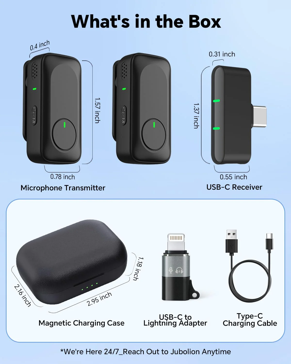 Wireless Lavalier Microphone for iPhone/Android Phone/Laptop/PC, Mini Lapel Mic with 50H Battery Life Charging Case, 100FT Range and Noise Reduction, for Video Recording, Streaming, TikTok - Image 9