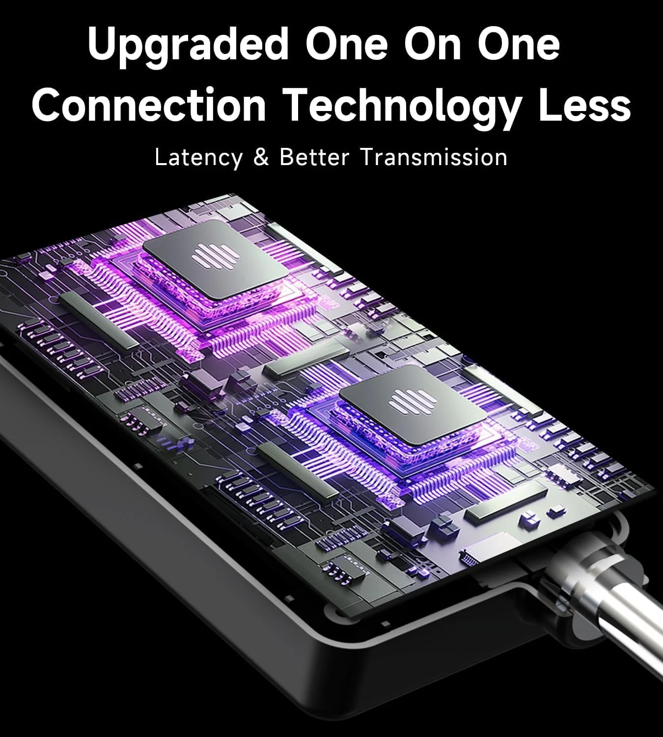 Wireless Microphone, Rechargeable Wireless Microphones with One-to-One Chip Connection and LED Lights, 40H Duration, 200FT Range Receiving, Less Latency Karaoke Microphone for Singing, Speech, Party - Image 4