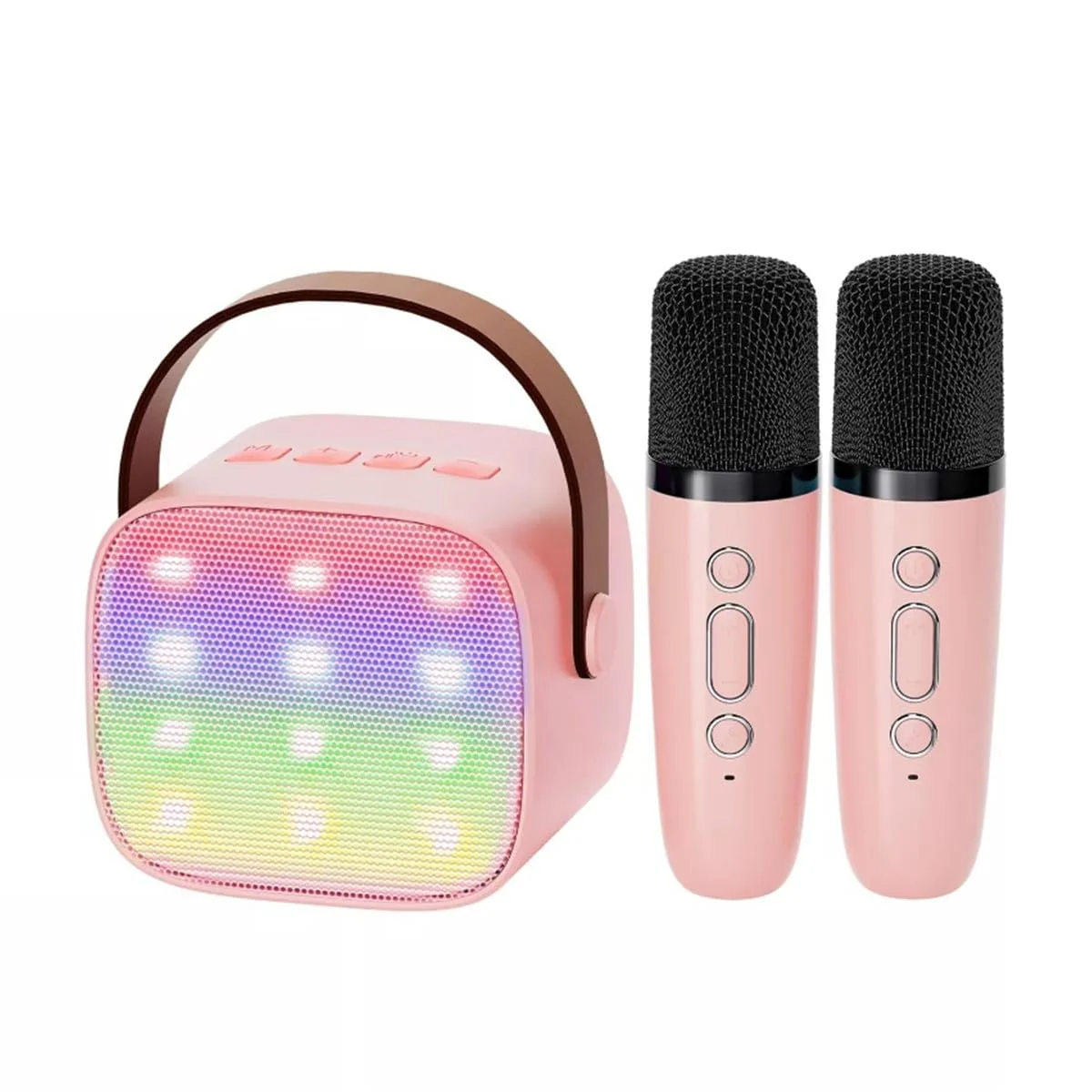 Wireless Microphone Speaker, Bluetooth Small Speaker, Suitable for Home and Outdoor, Pink - Image 2