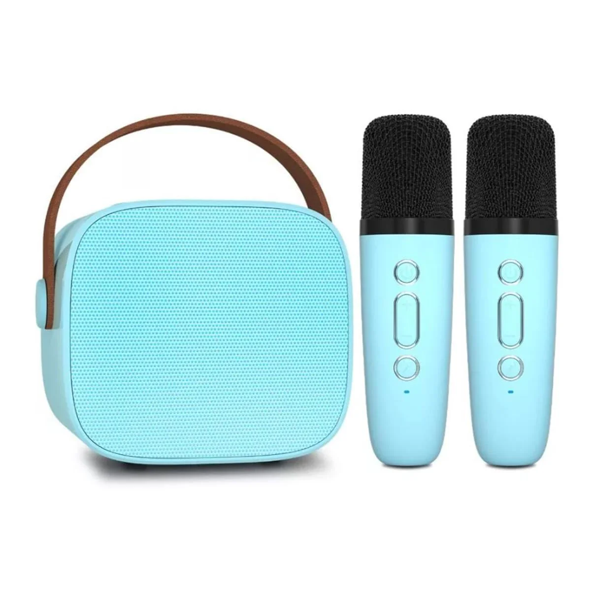 Wireless Microphone Speaker, Bluetooth Small Speaker, with Atmosphere Light, Suitable for Home and Outdoor, Blue - Image 2