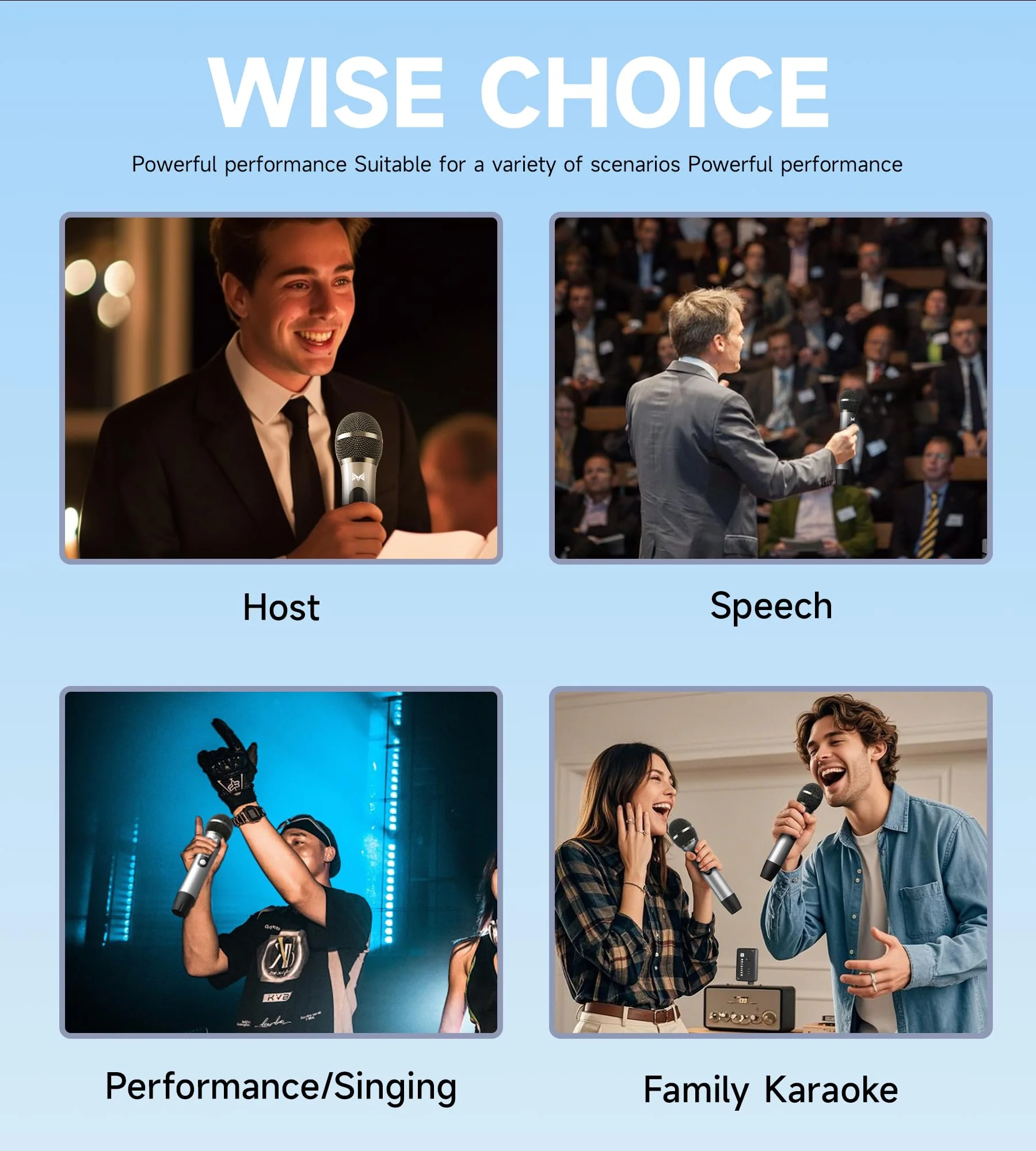 Wireless Microphones, Wireless Microphone with One-To-One Chip Connection, Volume Control, 200-Foot Receiving Distance, All-Metal Tube Microphone, Suitable for Video Recording, Family Gatherings - Image 6