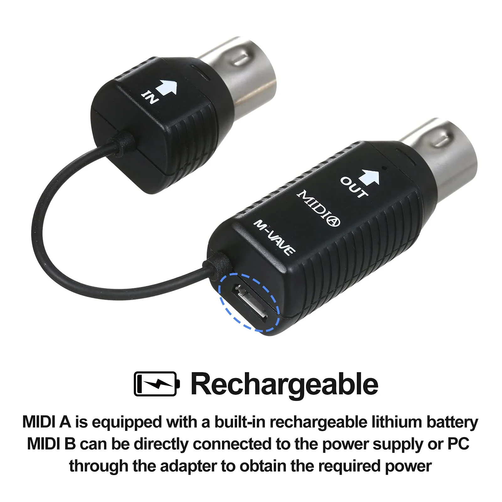 Wireless MIDI Adapter MIDI Interface Midi Cable MS1 Mini Wireless Transmission System MIDI System MIDI Wireless Adapter Plug and Play Support for Devices - Image 4