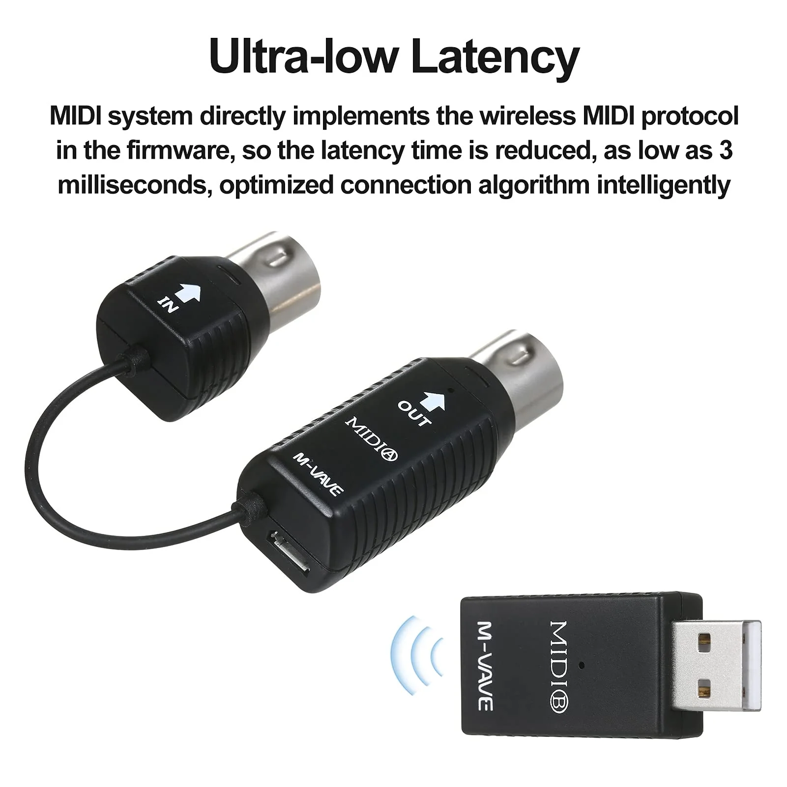 Wireless MIDI Adapter MIDI Interface Midi Cable MS1 Mini Wireless Transmission System MIDI System MIDI Wireless Adapter Plug and Play Support for Devices - Image 7