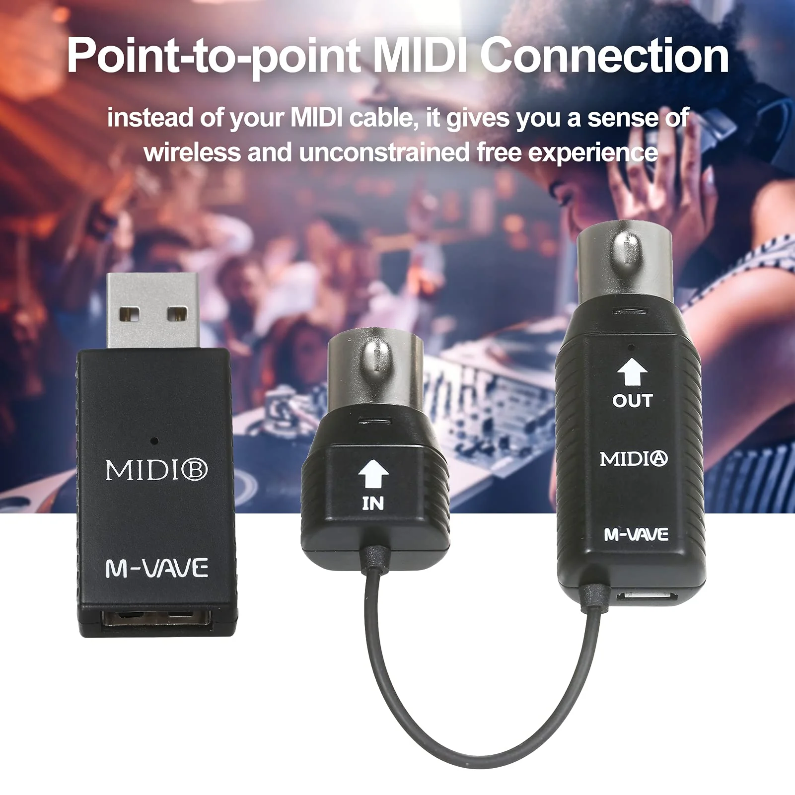 Wireless MIDI Adapter MIDI Interface Midi Cable MS1 Mini Wireless Transmission System MIDI System MIDI Wireless Adapter Plug and Play Support for Devices - Image 8