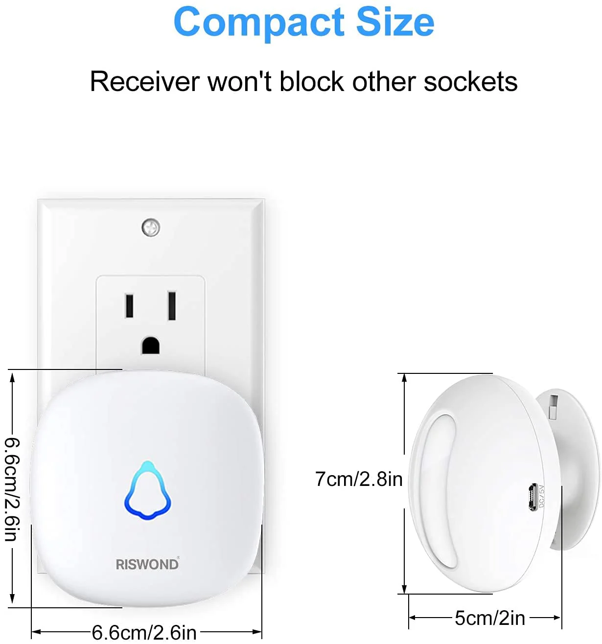Wireless Motion Sensor Door Chime: Business Entry Doorbell Indoor Motion Detector Alarm Buzzer Store Entrance Alert Bell (1000Ft Range, 32 Tunes, 5 Level Volume) 1 sensors 2 Receiver 2 Rreceivers 1 Sensor - Image 6