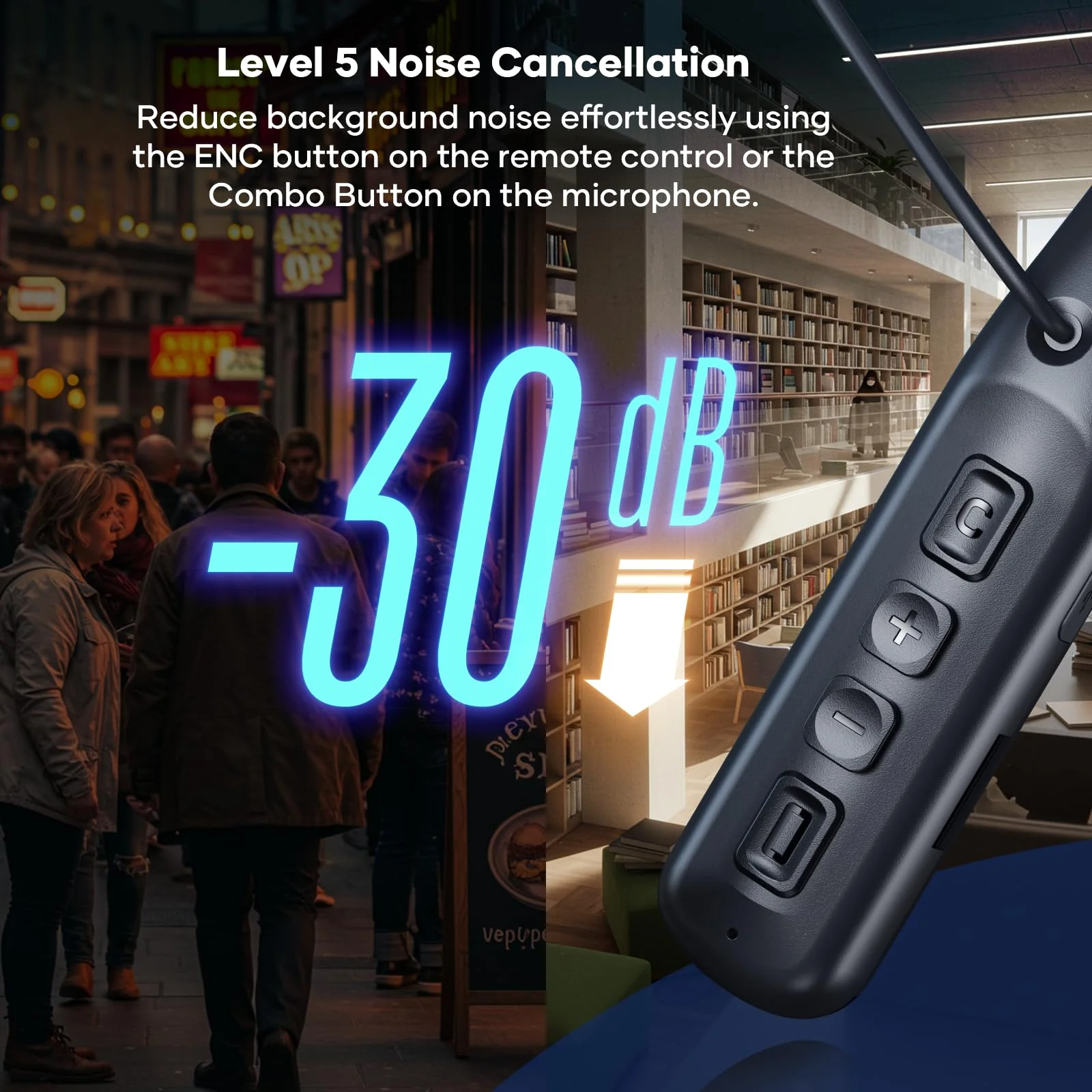 Wireless Neckband Microphone Headset Kit with in-Ear Monitor, Remote Audio Mixer, Bluetooth Music, Voice Changer, All-in-One for Streaming & Podcasting, Compatible with iPhone & Android - Image 7