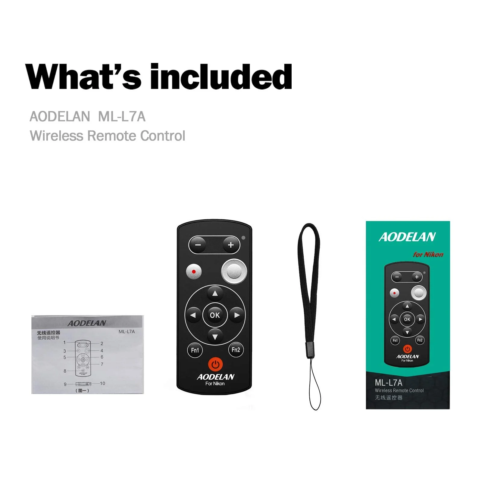 Wireless Remote Control Camera Shutter Release ML-L7A for Nikon COOLPIX B600,A1000,P1000,Z50, Z30,Z7 II,Z fc,Replace Nikon ML-L7 - Image 8