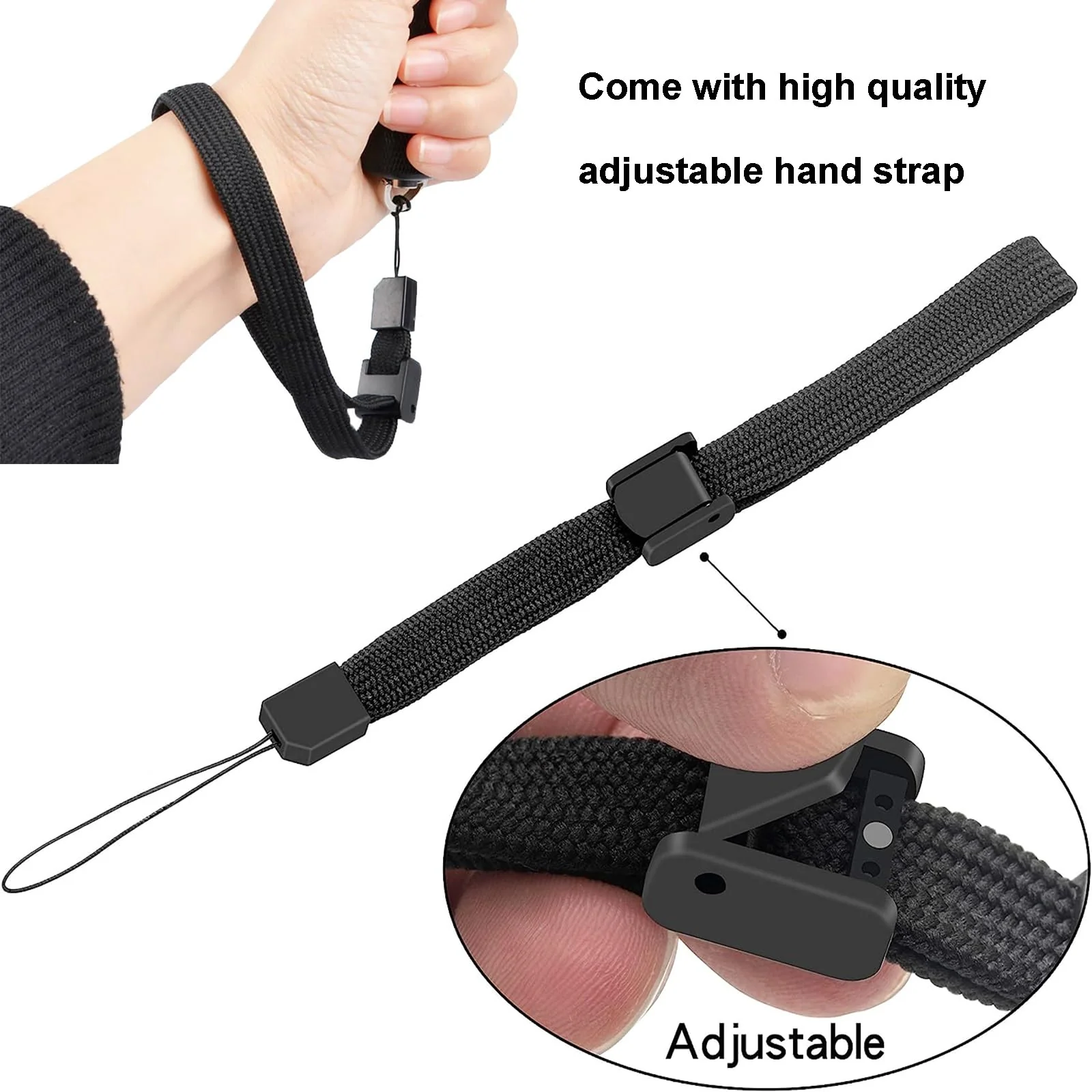 Wireless Smartphone Camera Remote Control (3 Pack) for Photos & Videos, Bluetooth Remote Shutter for iPhone/Android/iPad/Tablets with Adjustable Wrist Strap,Selfie Clicker for Photos & Videos. Black+Black+Black - Image 8