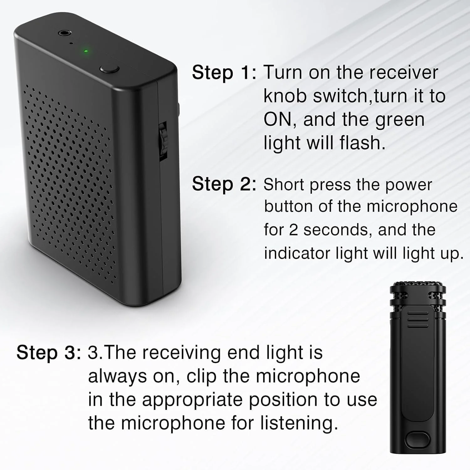 Wireless Voice Amplifier with Wireless Lavalier Microphone, PA System, Portable Speaker and Cordless Omnidirectional Microphone for Teachers, Streaming, Classroom, Lecture, Conference, Yoga, Outdoor - Image 5