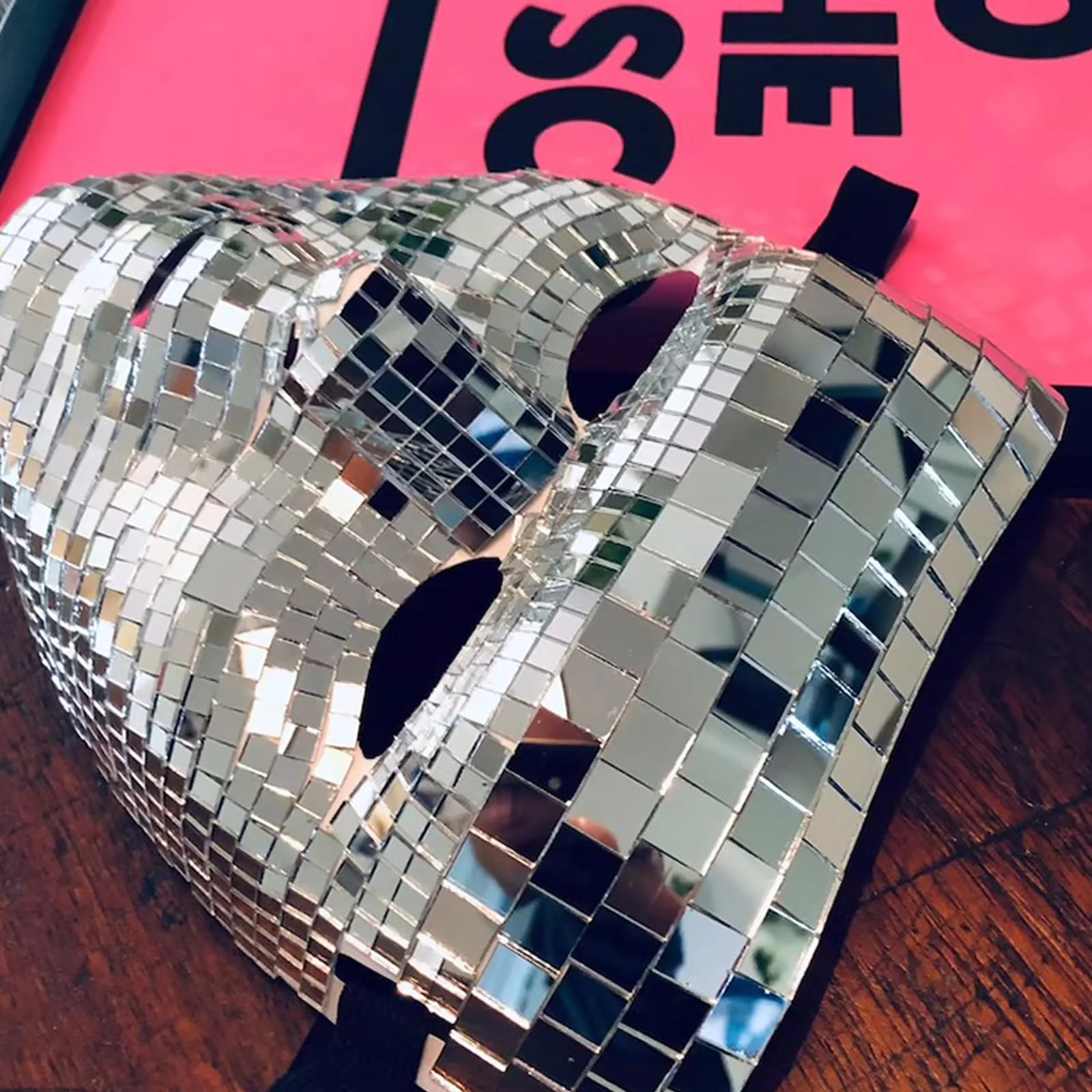 Wnvivi Disco Glitter Mask,6.7x7.8 Inch,Masquerade Mirror Mask for Men and Women,Halloween Face Cover,Party Disco Masks(6.7x7.8inch) - Image 8