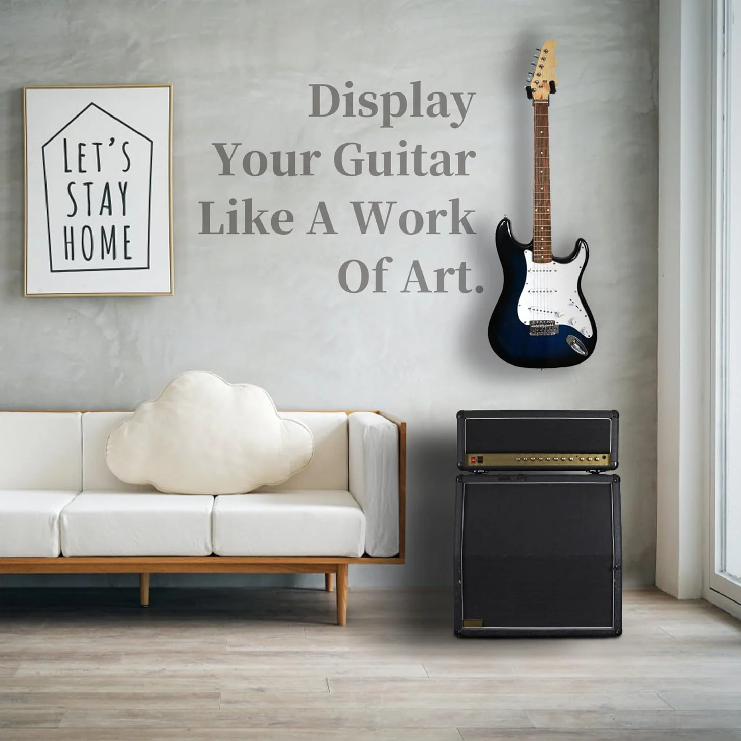 WOGOD Guitar Wall Mount Hangers 5 Pack Hanging Guitar Mount for Acoustic Electric Guitar Hanger Wall Mount Stylish Guitar Wall Mount - Image 5