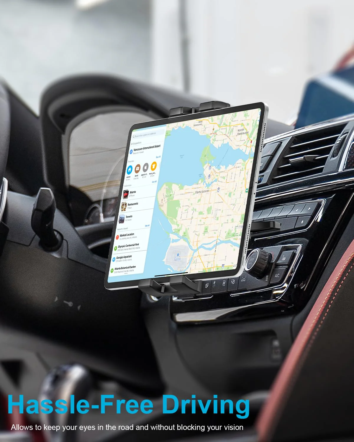 woleyi CD Slot Car Tablet Mount, 360° Rotatable CD Player Car Tablet & Phone Holder for iPad Pro 9.7, 11, 12.9 Air Mini 5 4 3 2, Samsung Galaxy Tabs, Switch, iPhone, More 4-13" Cell Phones and Tablets - Image 2
