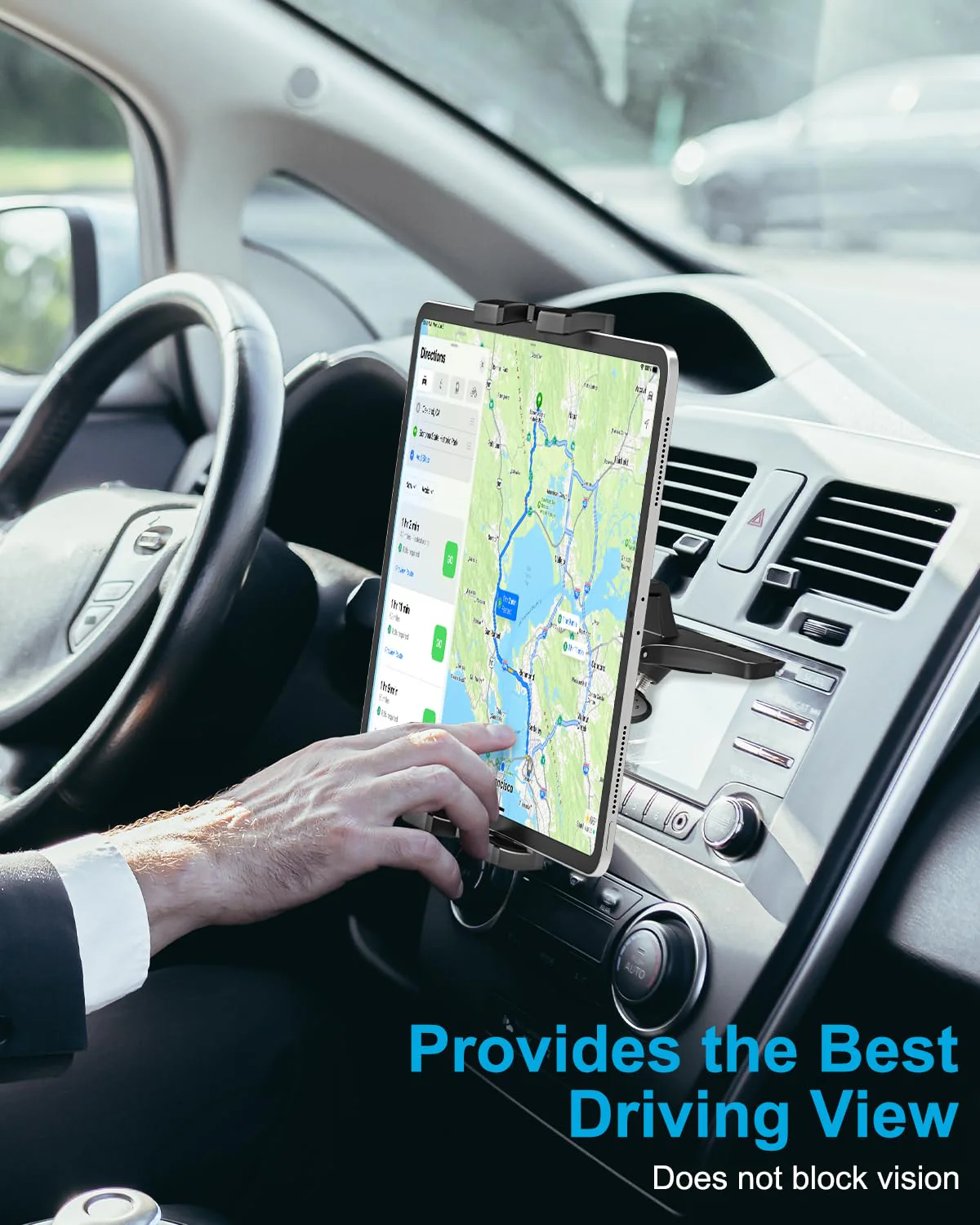 woleyi CD Slot Car Tablet Mount, 360° Rotatable CD Player Car Tablet & Phone Holder for iPad Pro 9.7, 11, 12.9 Air Mini 5 4 3 2, Samsung Galaxy Tabs, Switch, iPhone, More 4-13" Cell Phones and Tablets - Image 5