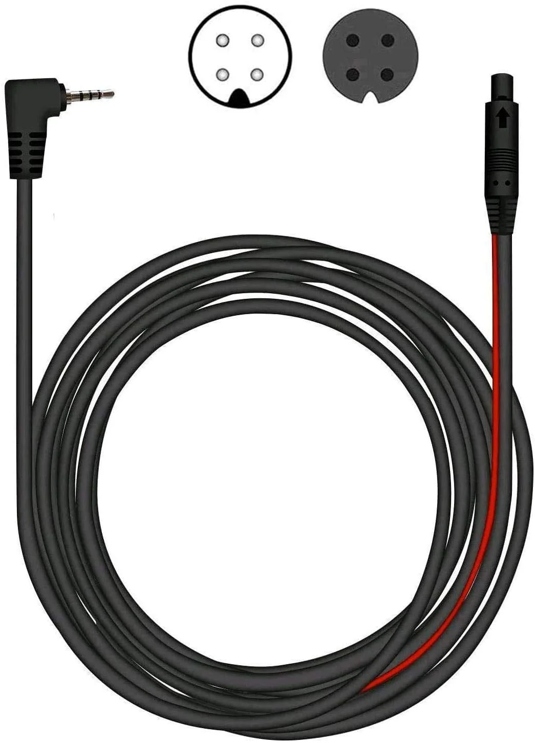 WOLFBOX 50Feet Rear Camera Extension Cord Cable for G840S / G930 / G910 / G840H / G850 / G900 / T10 Plus Mirror Dash Cam (4 pin, 2.5mm) - Image 7