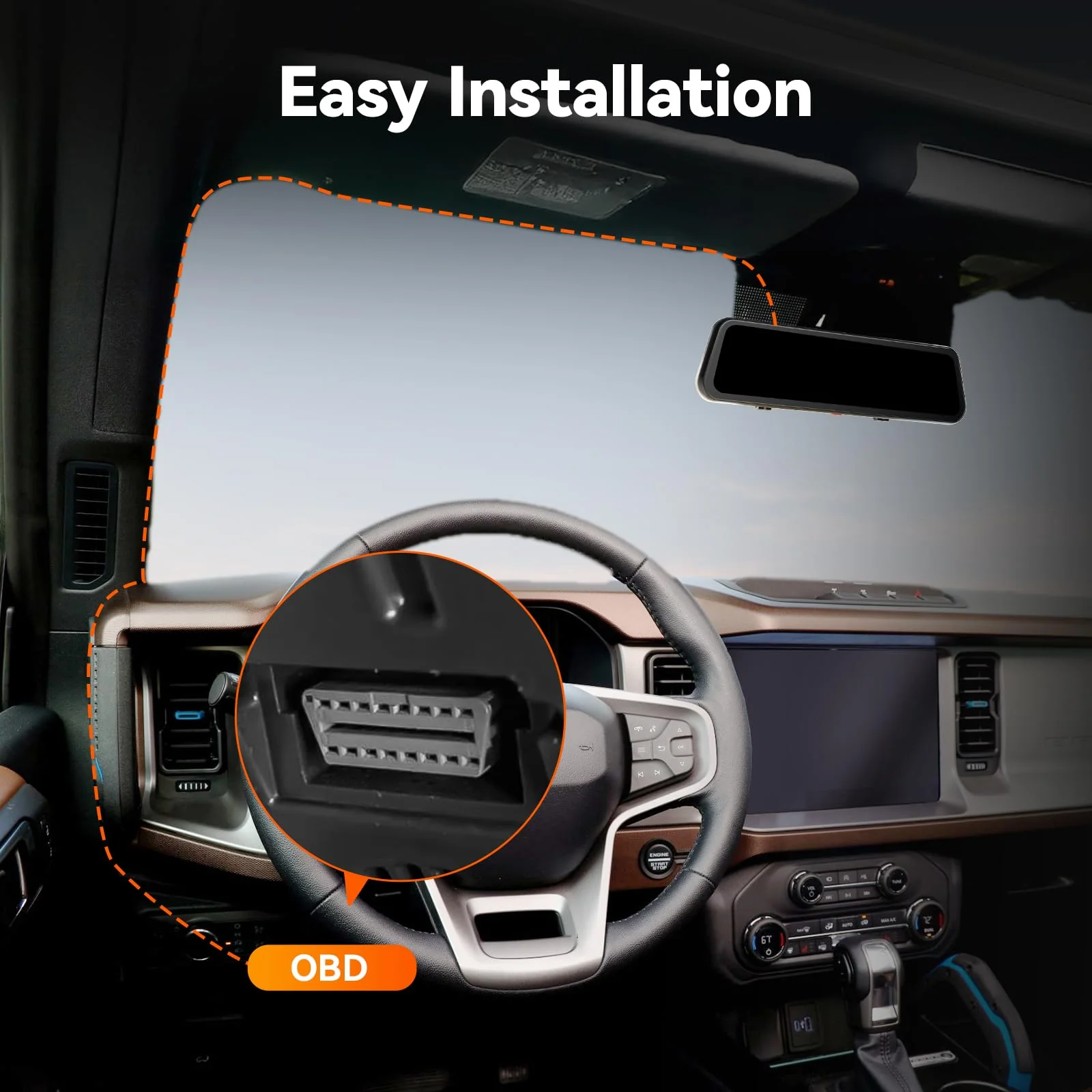 WOLFBOX USB C 4A OBD Hardwire Kit 11.48ft for All WOLFBOX Dash Cams, Converting 12V-24V to 5V, with Battery Drain Protection - Image 5