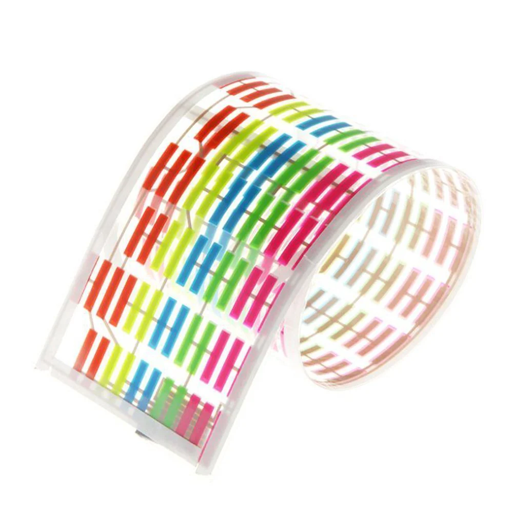 WONFAST® Sound Music Beat Activated Car Sticker Equalizer Rhythm LED Flash Light Audio Voice Rhythm Lamp (90x25cm) 90x25cm - Image 3