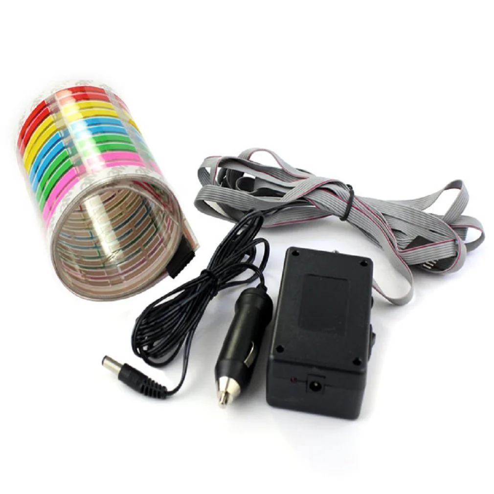 WONFAST® Sound Music Beat Activated Car Sticker Equalizer Rhythm LED Flash Light Audio Voice Rhythm Lamp (90x25cm) 90x25cm - Image 4
