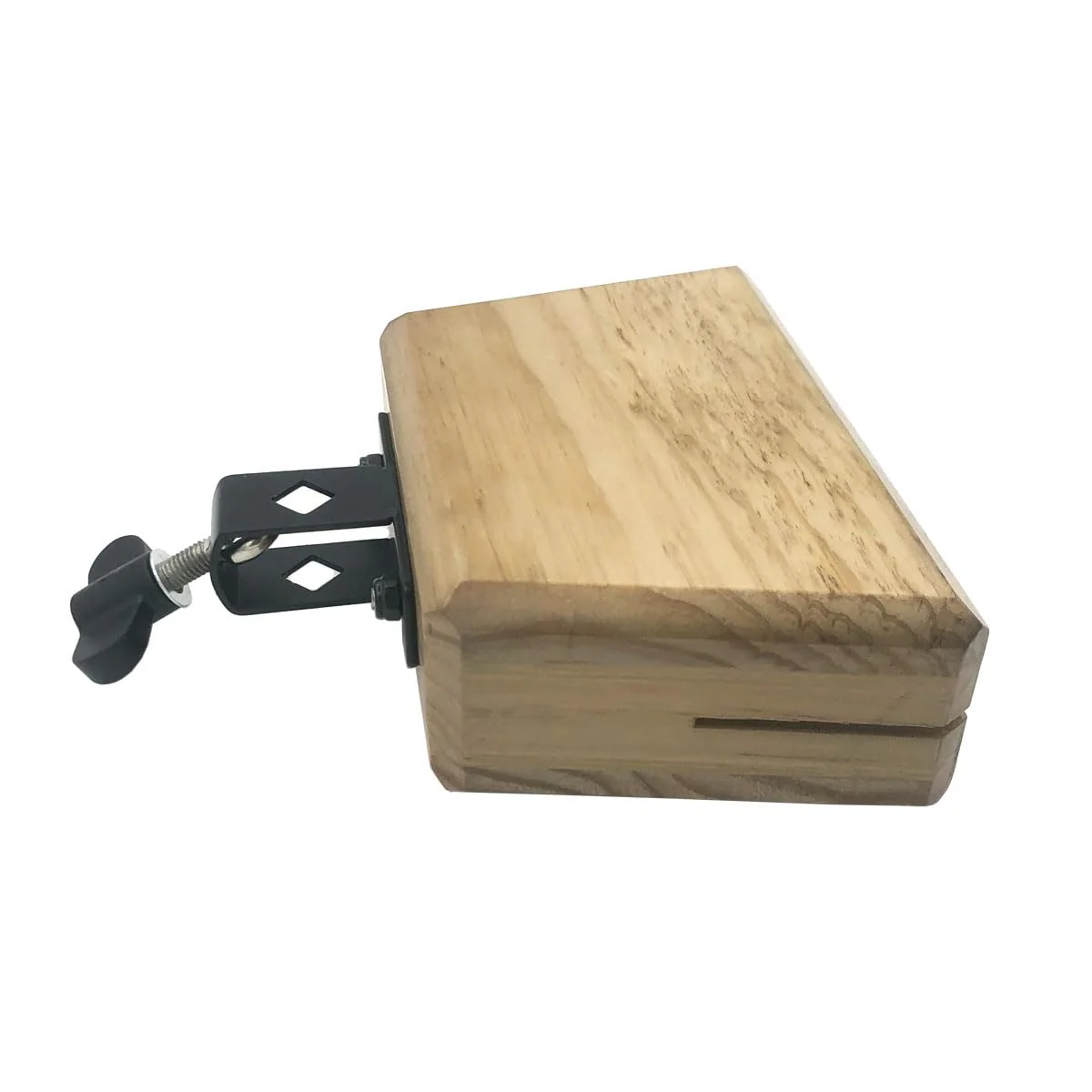 Wood Block 6.9 Inch Wooden Jam Block Mountable Hand Percussion Drum Block Instrument for 3/8" Post Mount Drum Set Cymbal Stand Accessories - Image 2