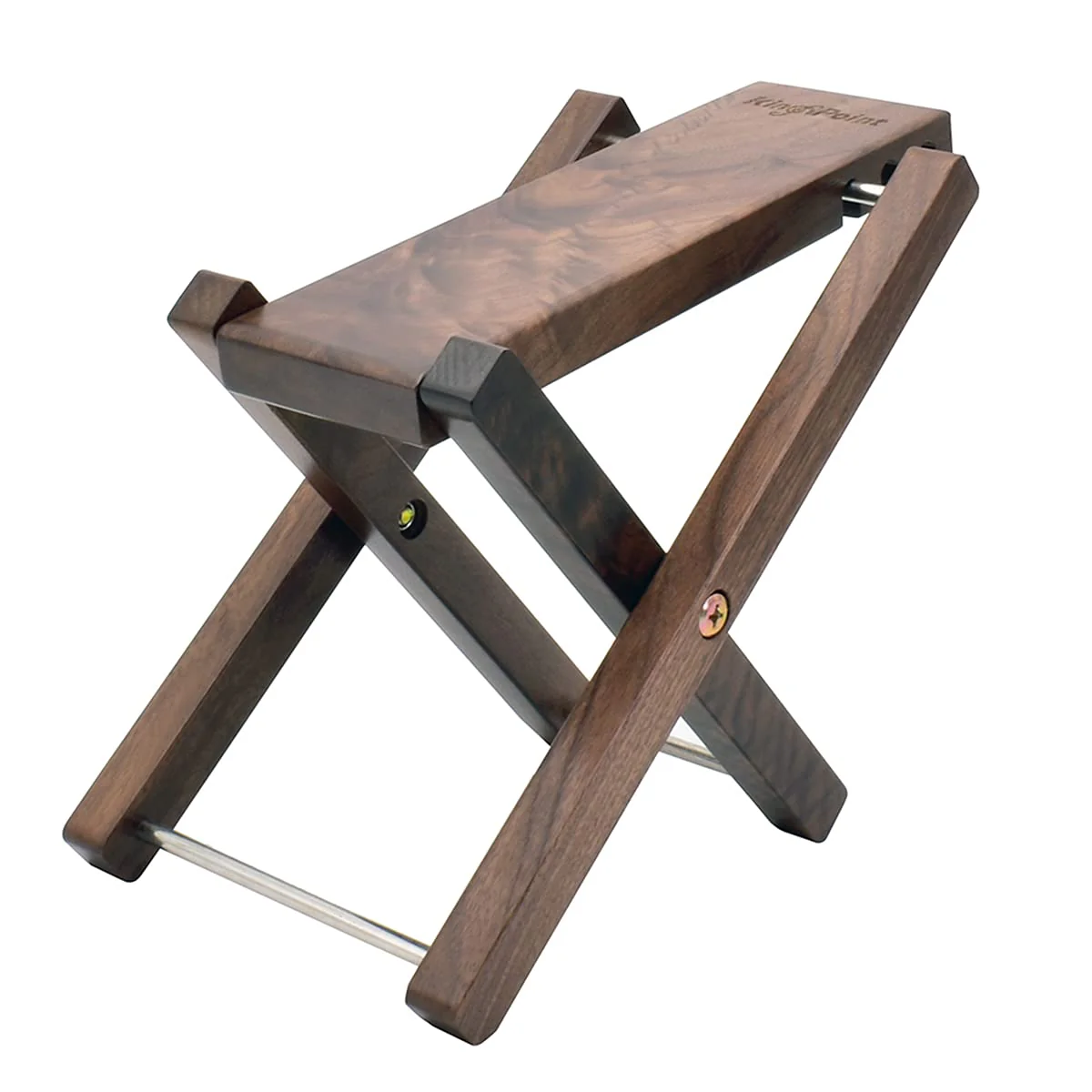 Wood Guitar Footstool, 3-Position Height Adjustable Guitar Foot Rest/Solid Wood Folding Footstool,Pedal Black Walnut (Guitar Pedal Black Walnut) Guitar Pedal Black Walnut - Image 5