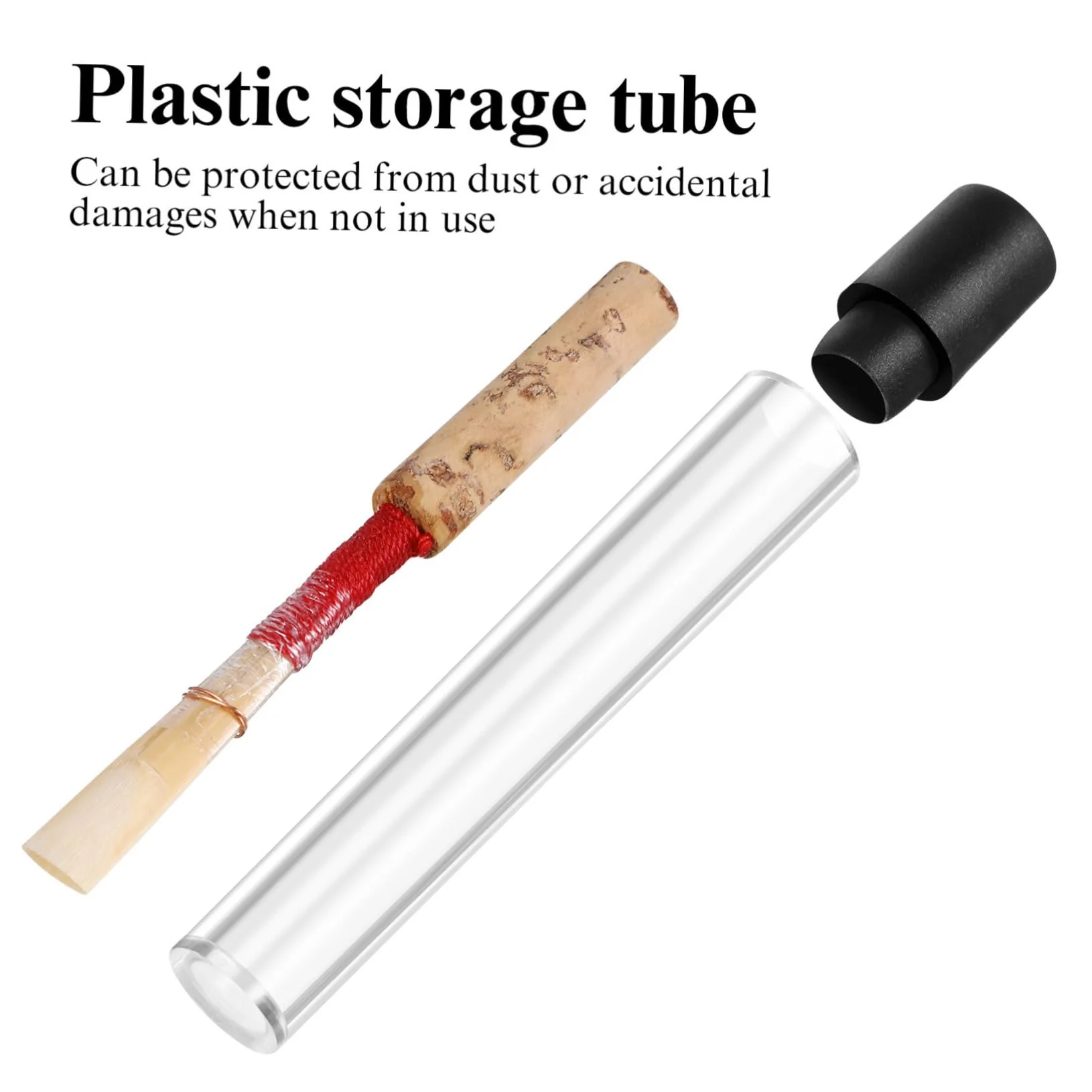Wooden Oboe 2pcs Oboe Reeds Medium- Strength Hand- Scraped Double Bundle for Beginners& Intermediate- Handcrafted Accessories Oboe Cork - Image 9