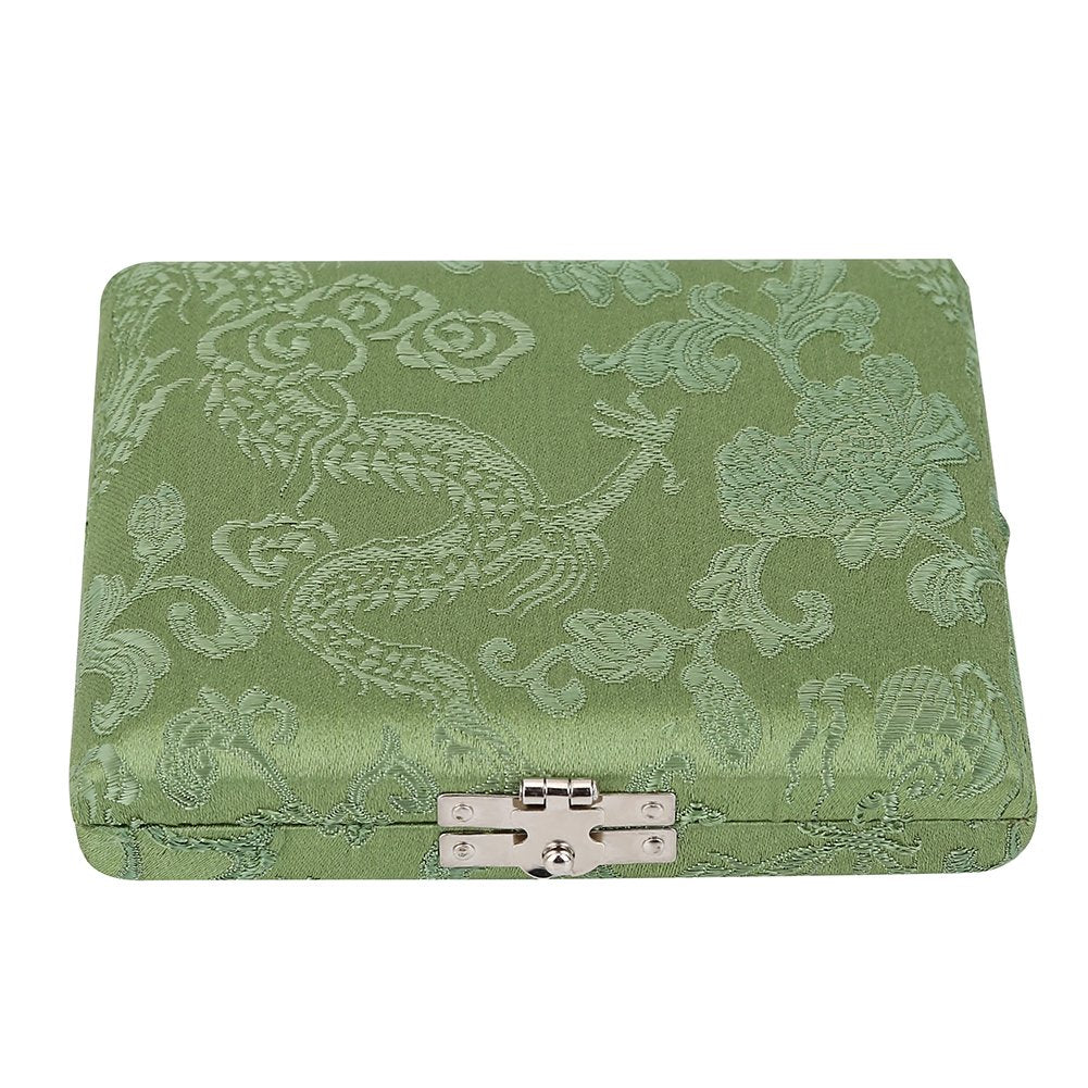 Wooden Oboe Case Holder Box for 6pcs Oboe Reeds Silk Cloth Cover Case Holder Storage(Green) - Image 6
