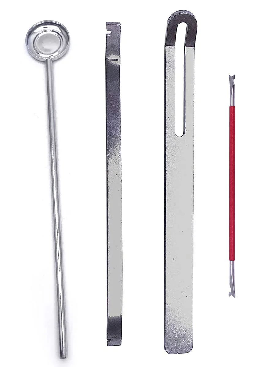 Woodwind Instrument Repair Tool Kit Stainless Steel Key Cover Adjusting Dual Head Spring Hook Key Buttons Protector for Sax Clarinet Oboe Flute Piccolo 4PCS - Image 6