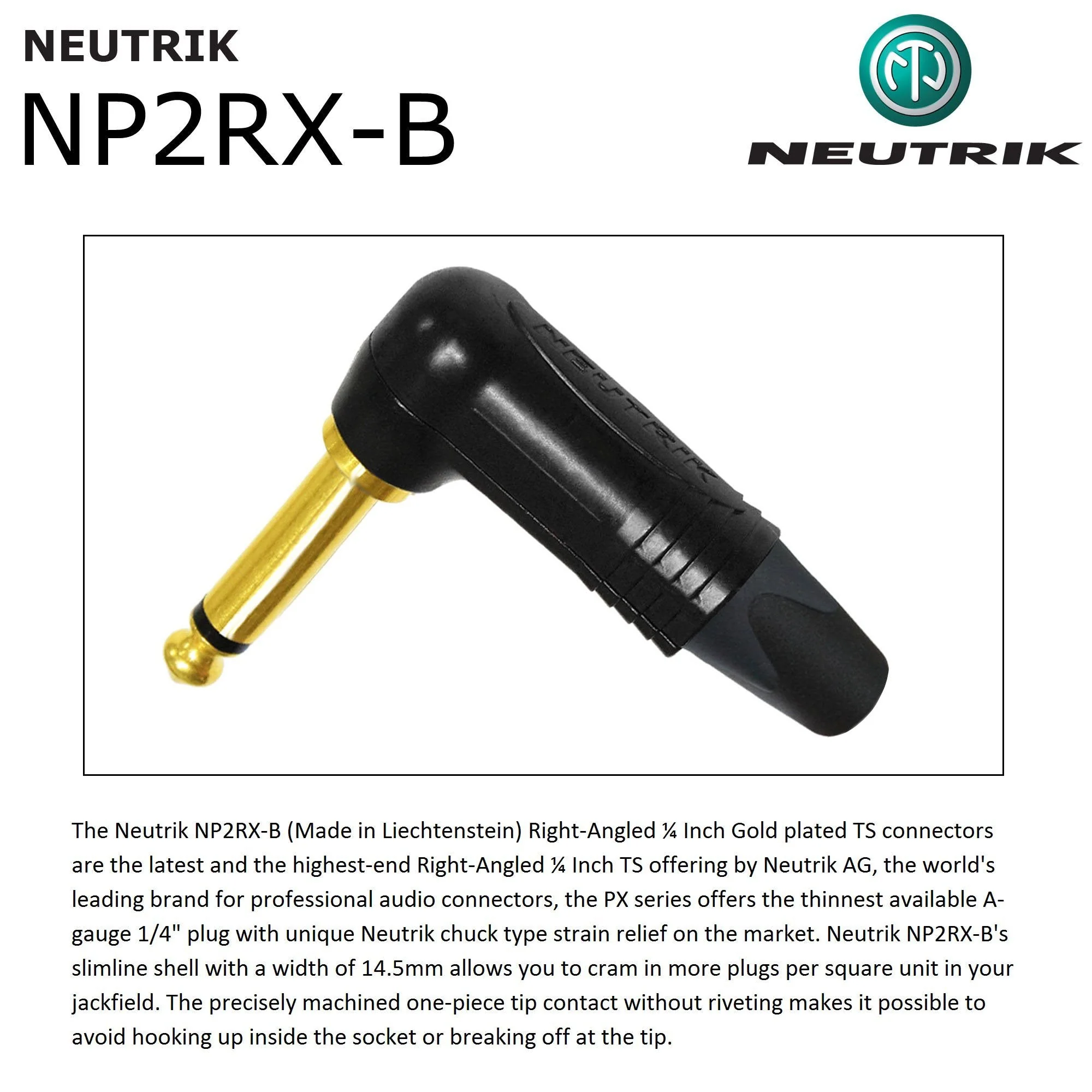 WORLDS BEST CABLES 20 Foot - Gotham GAC-1 Ultra Pro - Premium Low-Cap (21 pf/F) Guitar Bass Instrument Cable – w/Neutrik Gold Straight to Angled ¼ inch (6.35mm) TS Connectors - Custom Made - Image 6