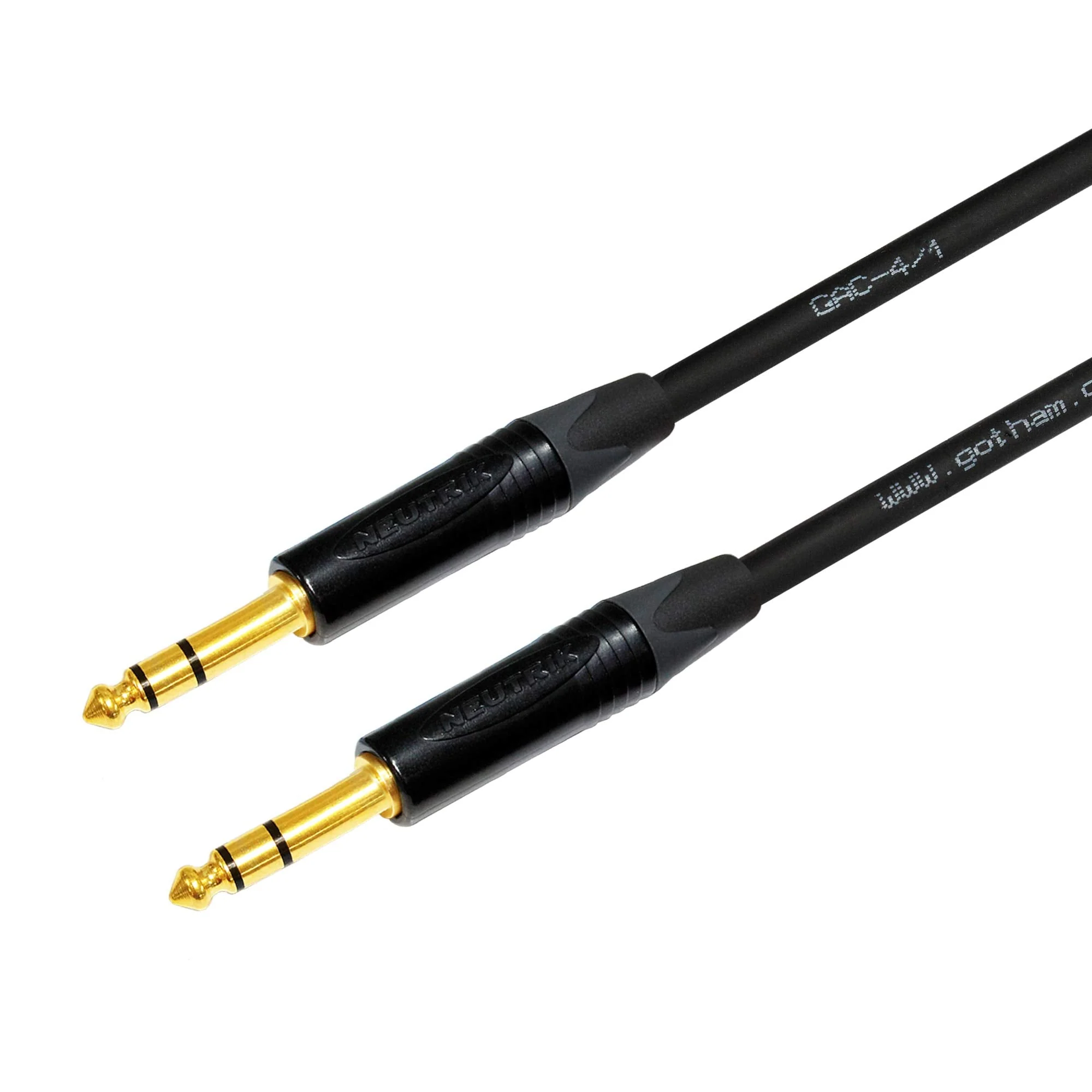 WORLDS BEST CABLES 20 Foot - Gotham GAC-4/1 (Black) - Star Quad - 2xShielded (100% Coverage) Balanced Patch Cable w/Neutrik NP3X-B ¼ Inch (6.35mm) TRS Plugs - Custom Made - Image 5