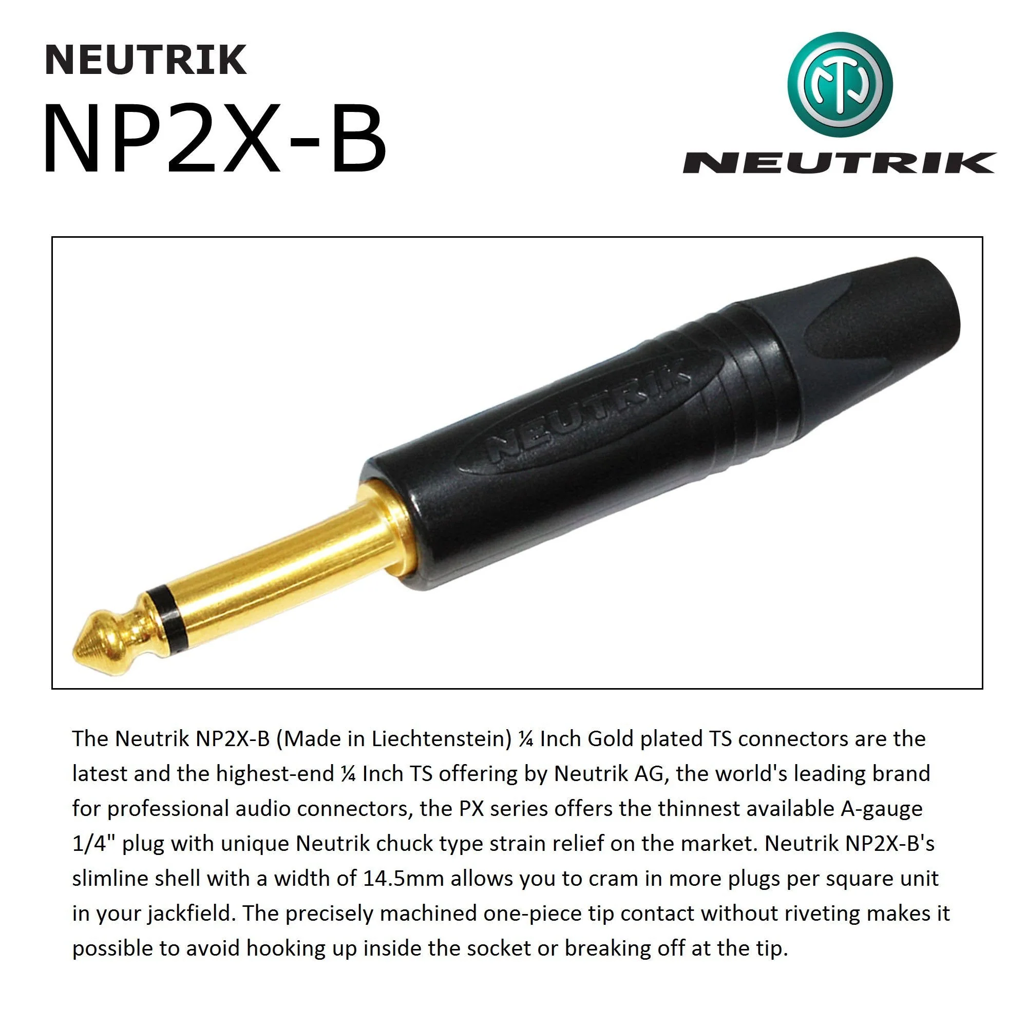 WORLDS BEST CABLES 30 Foot - Gotham GAC-1 Ultra Pro - Premium Low-Cap (21 pf/F) Guitar Bass Instrument Cable – w/Neutrik Gold Straight to Angled ¼ inch (6.35mm) TS Connectors - Custom Made - Image 8