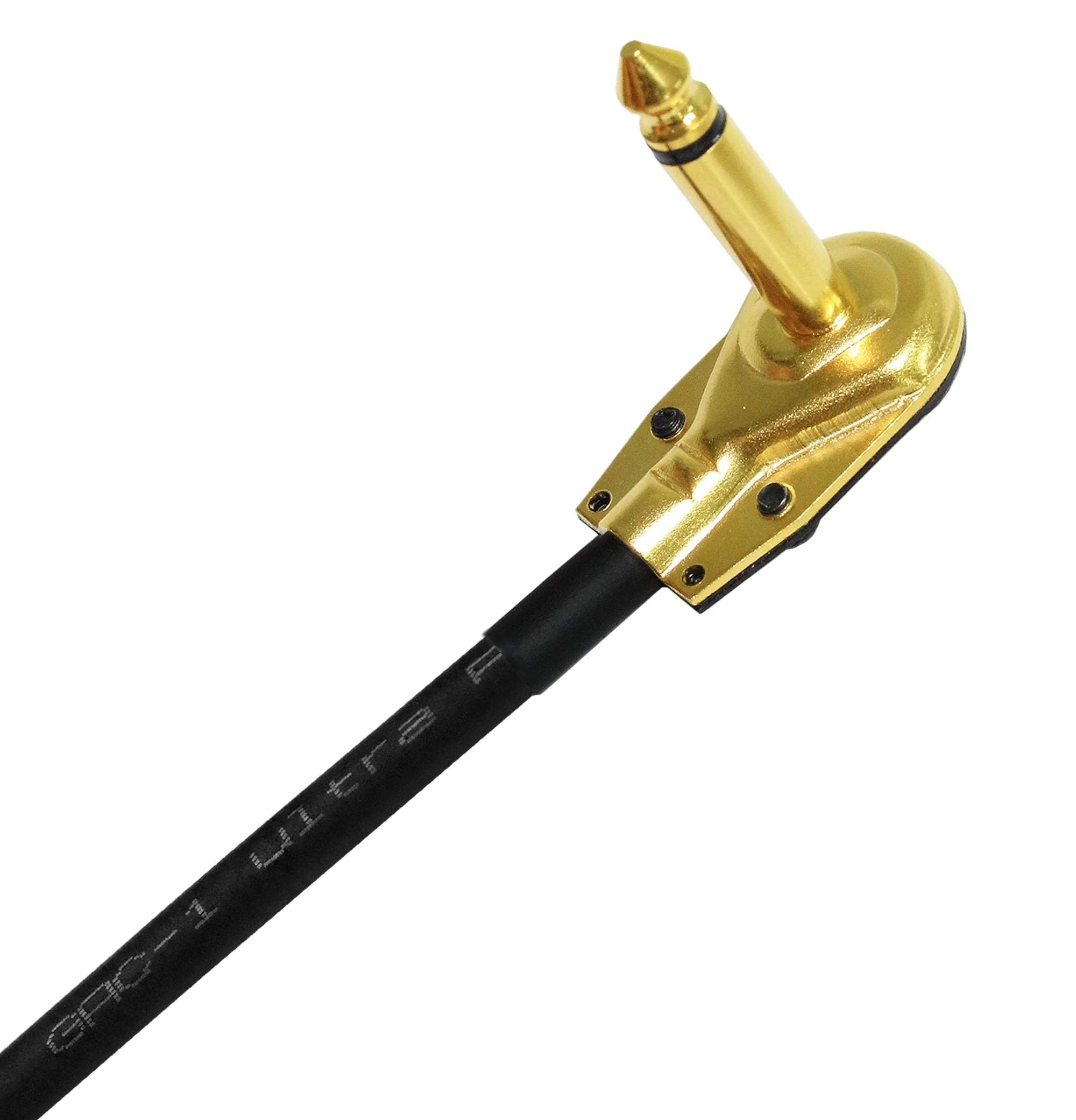 WORLDS BEST CABLES 4 Units - 12 Inch - Gotham GAC-1 Ultra Pro - Low-Cap (21pF/ft) Guitar Bass Effects Instrument, Patch Cable & Gold (6.35mm) Low-Profile R/A Pancake Type Connectors - Custom Made - Image 8