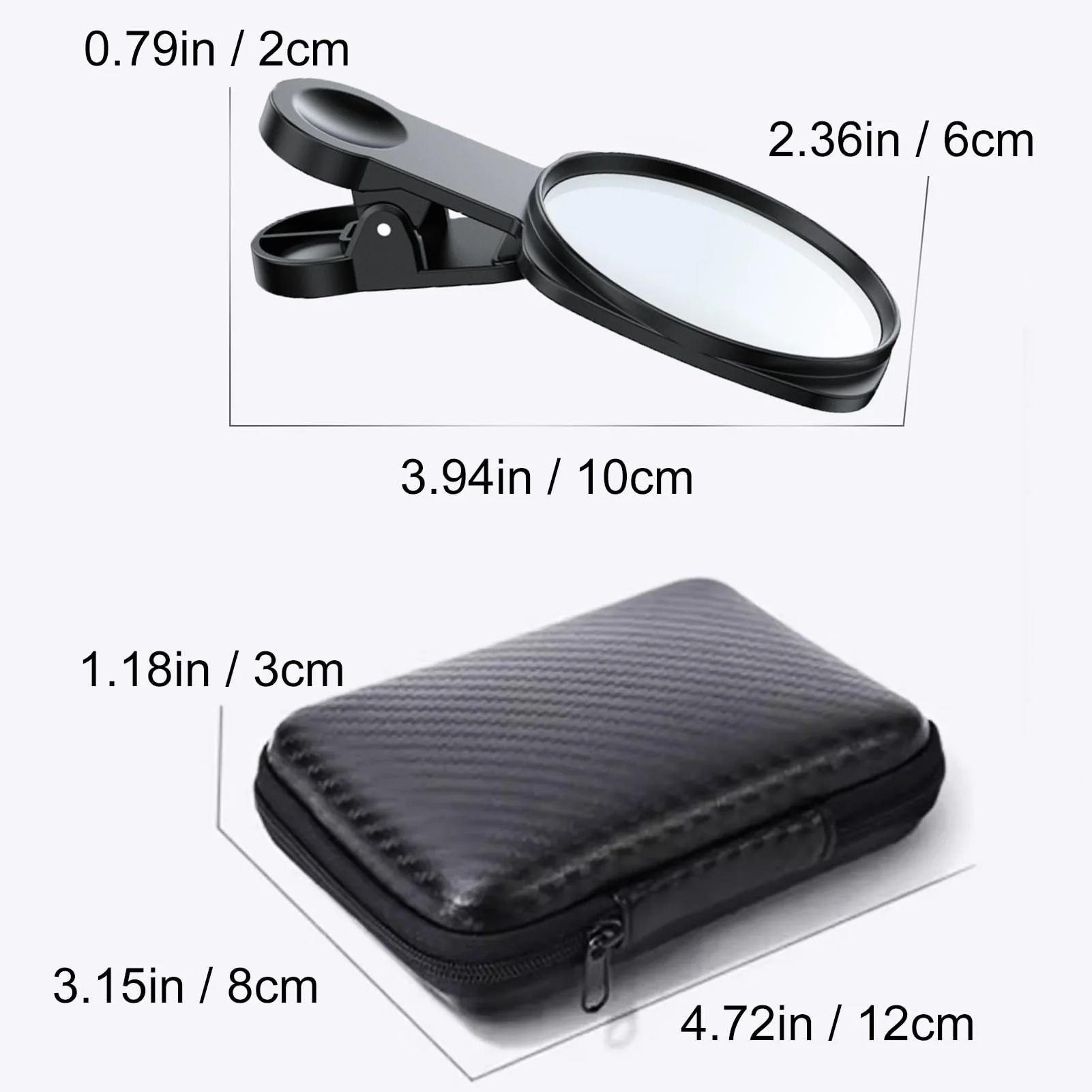 WOWNOVA Clip Selfie Mirror for Phone Back Camera Live Streaming, Vlogging and Selfies, 2.36" Selfie Mirror Compatible with iPhone Back Camera, HD Reflective Selfie Mirror Clip for Phone Rear Camera - Image 6