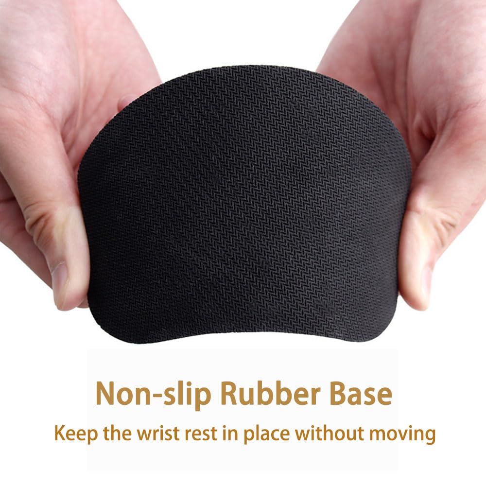 Wrist Rest for Mouse, Ergonomic Memory Foam Wrist Cushion Support Pad, Mouse Wrist Pad with Non-Slip Base for Typing Pain Relief, Office, Home, Gaming, Computer, Black - Image 5