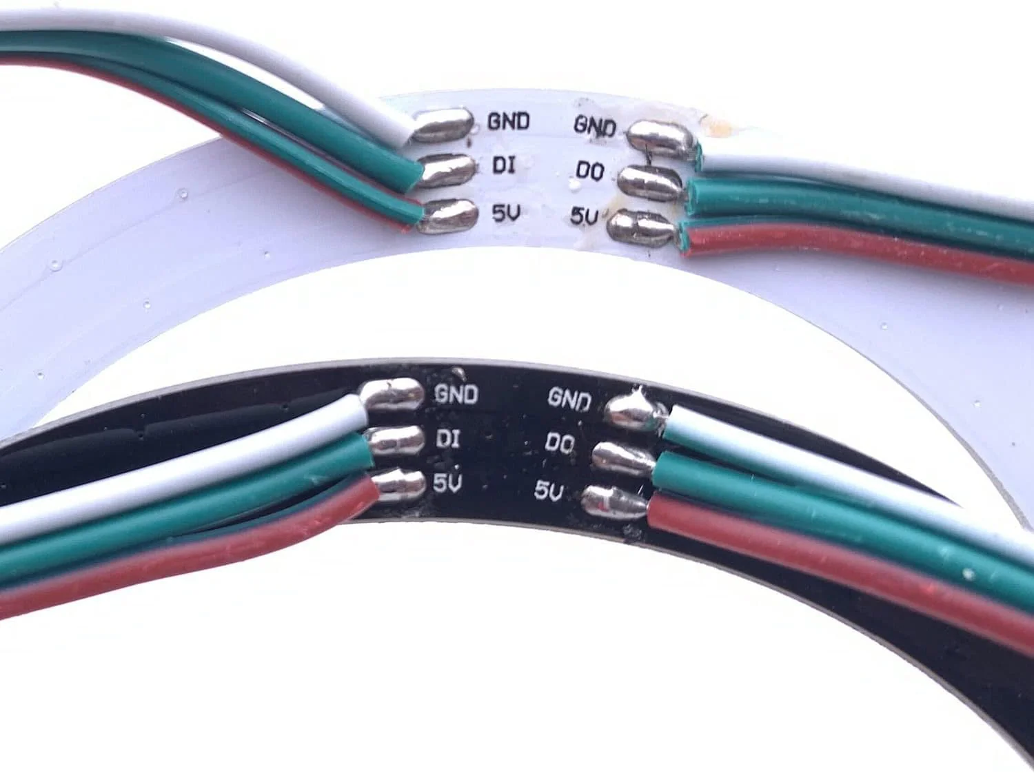 WS2812B 8/16/24/35/45/60/241 LED Pixel Ring Addressable LED Module WS2812 IC RGB Full Colour Round LED Circle DC5V (60 LEDs, Black) 60 Leds - Image 3