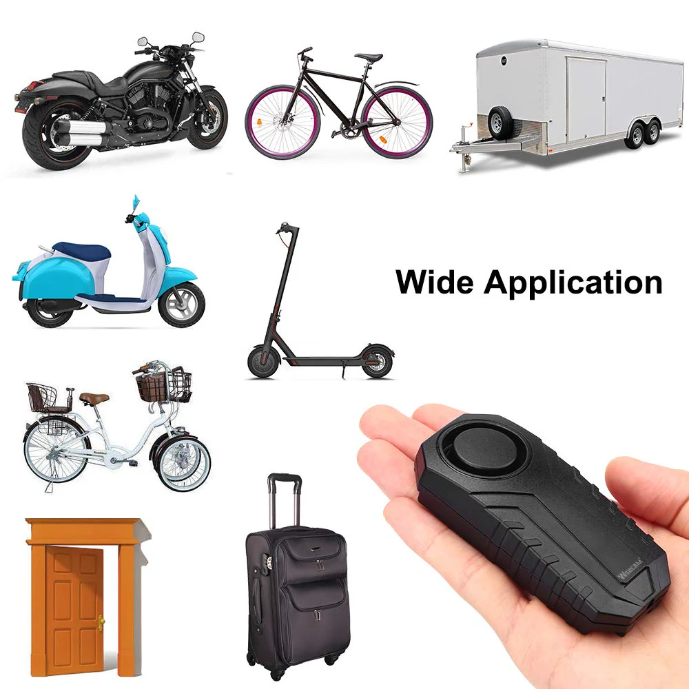 Wsdcam 113dB Bike Alarm Wireless Vibration Motion Sensor Waterproof Motorcycle Alarm with Remote - Image 6