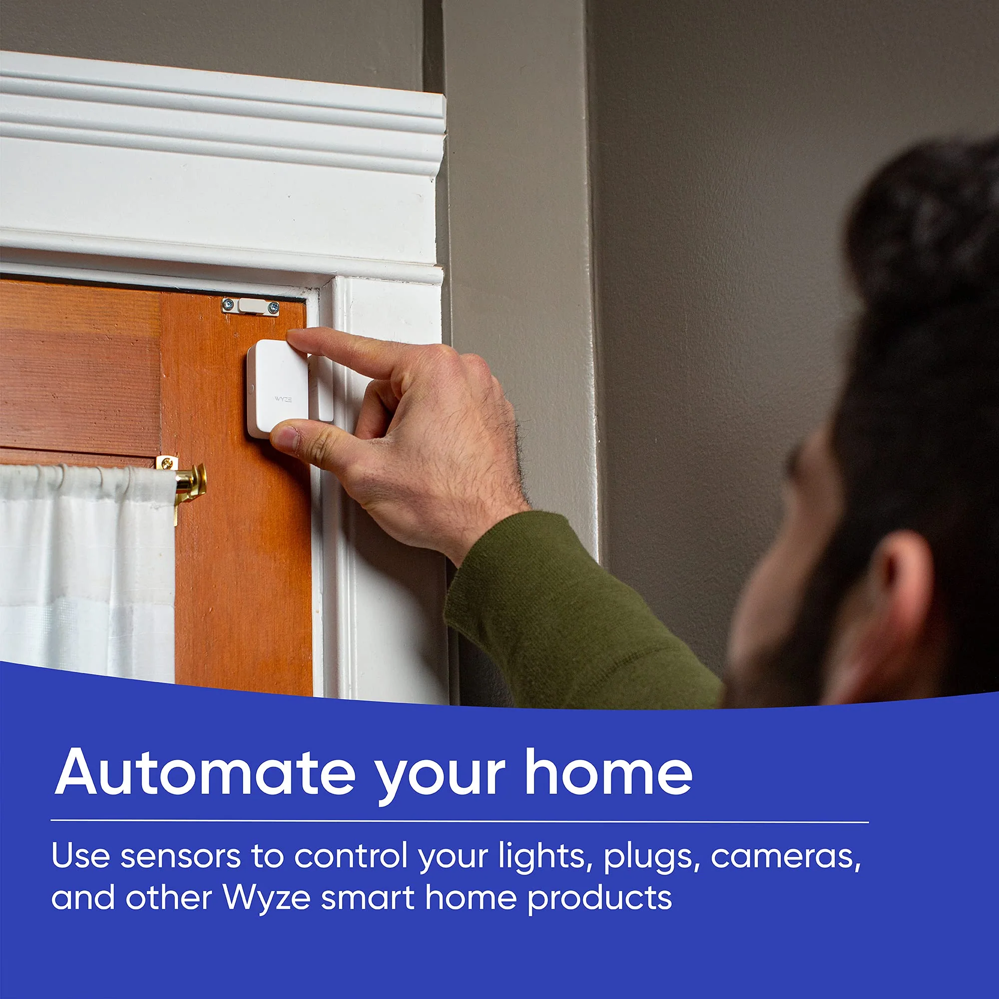 Wyze Home Security System Entry Sensor - Window and Door Entry Protection (3-Pack) Wyze Sense Hub required Entry Sensor (3-Pack) - Image 2