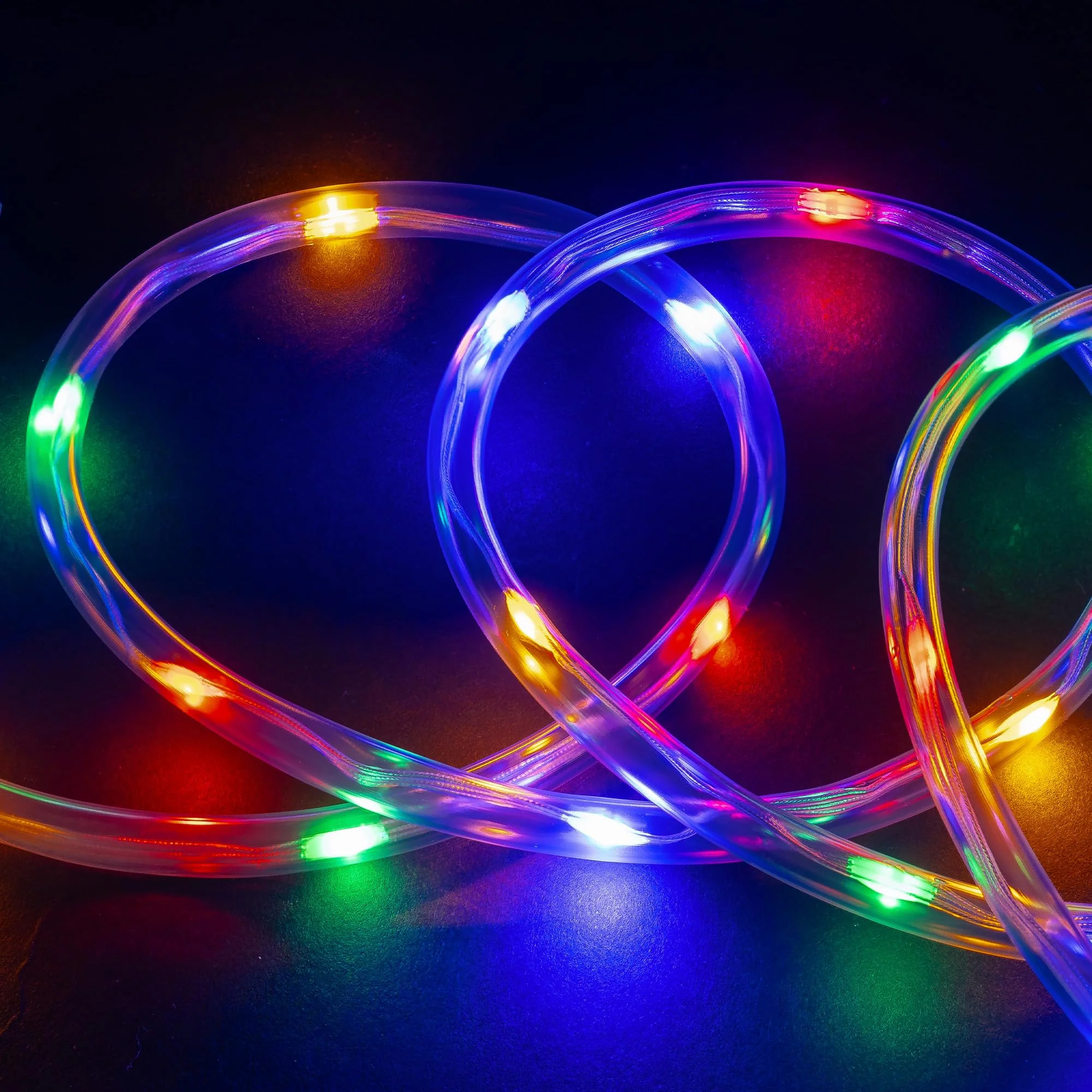 WYZworks 20ft Colorful LED Outside Rope Light - 8 Modes, Waterproof Permanent Outdoor Accent Lighting w/Remote, Flexible Clear Tube, ETL Certified, Exterior Christmas Patio Palm Tree Yard Ambient - Image 8