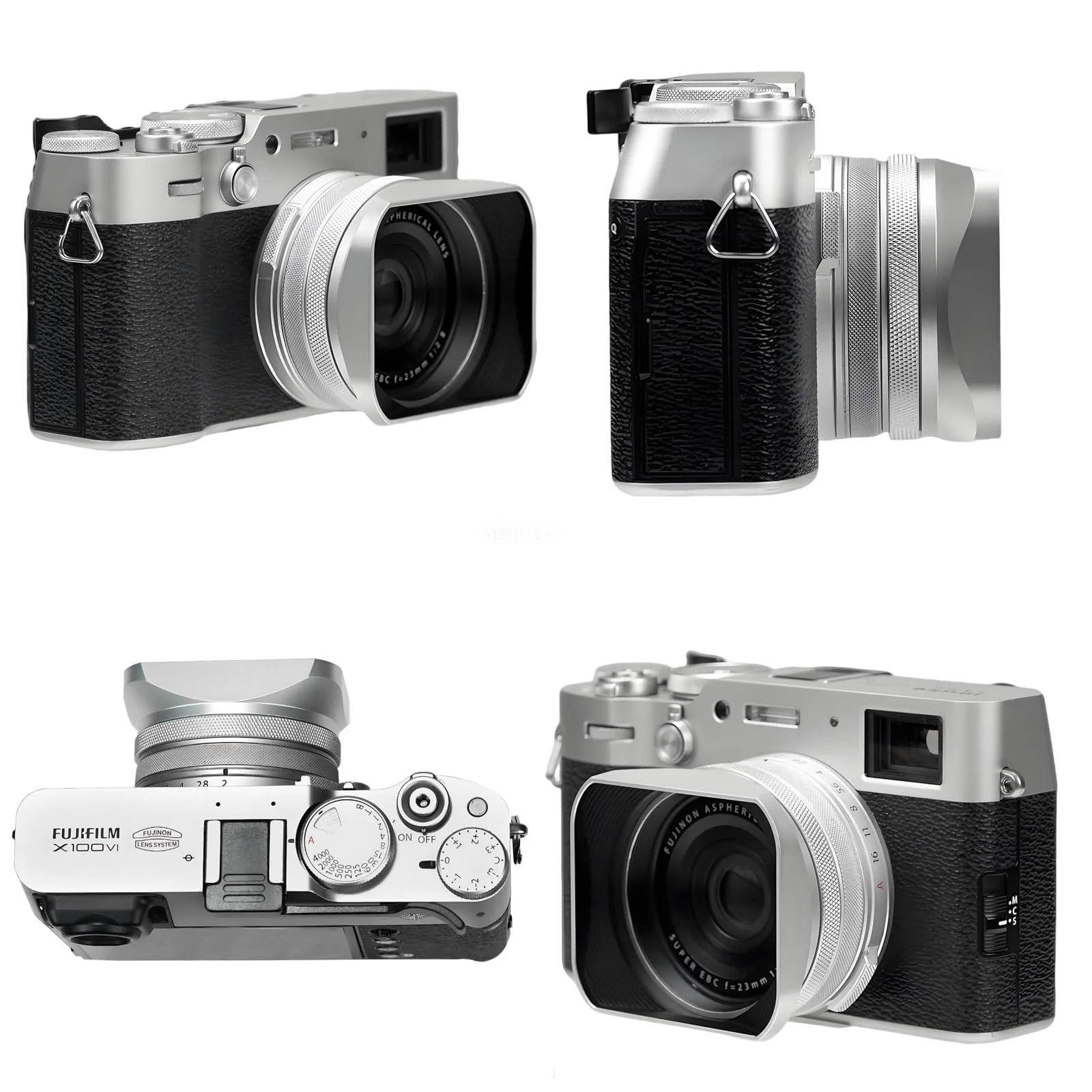 X100VI X100V Metal Lens Hood Shade with Cap and 49mm Adapter Ring Kit for Fuji X100VI Fujifilm X100V X100F X100 X100S X100T X70 Camera (Silvery) silvery - Image 7