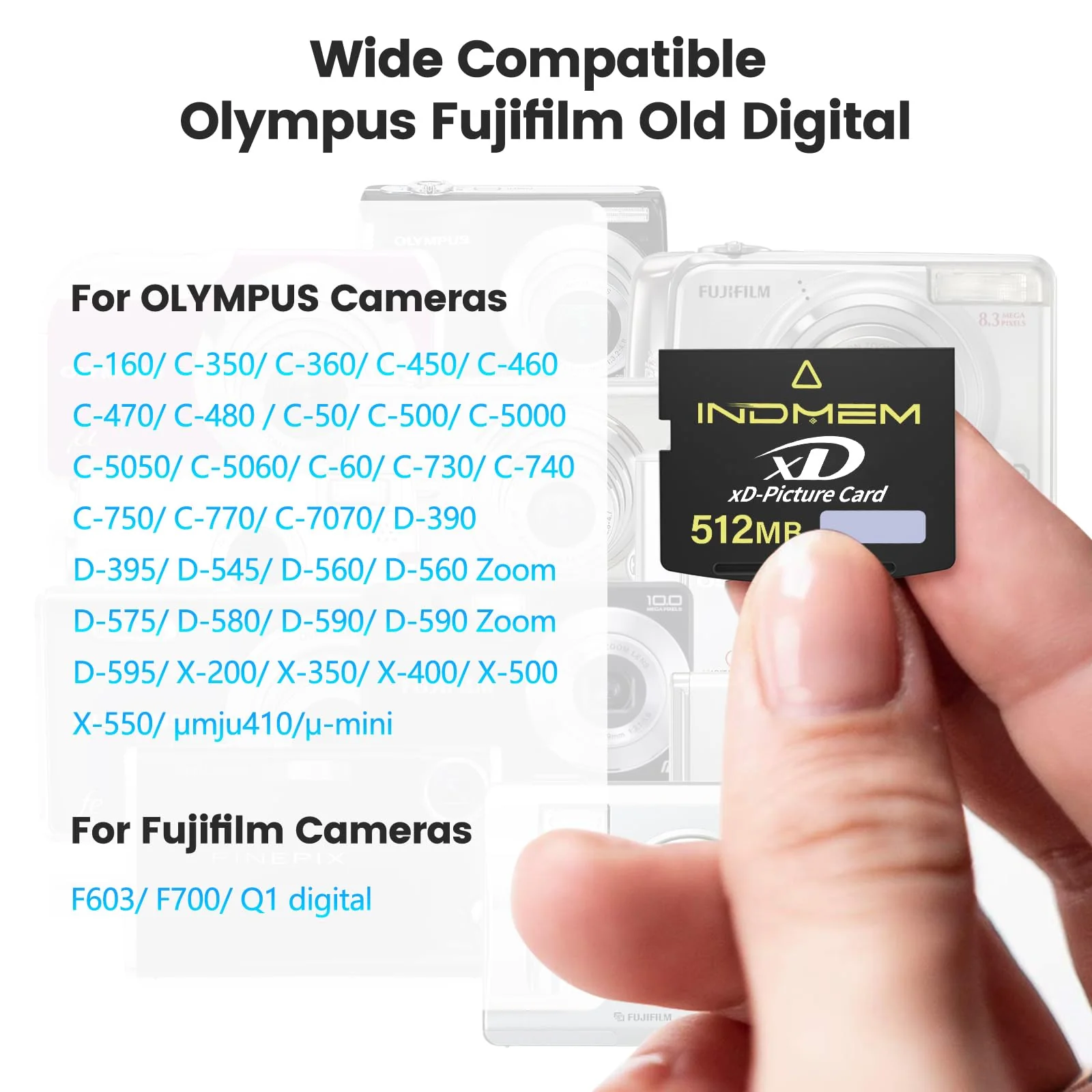 xD-Picture Card 512MB,512MB Xd Flash Memory Cards Compatible with Olympus Fujifilm Old Digital Cameras,Support Panorama Function (Tpye Standard) - Image 6