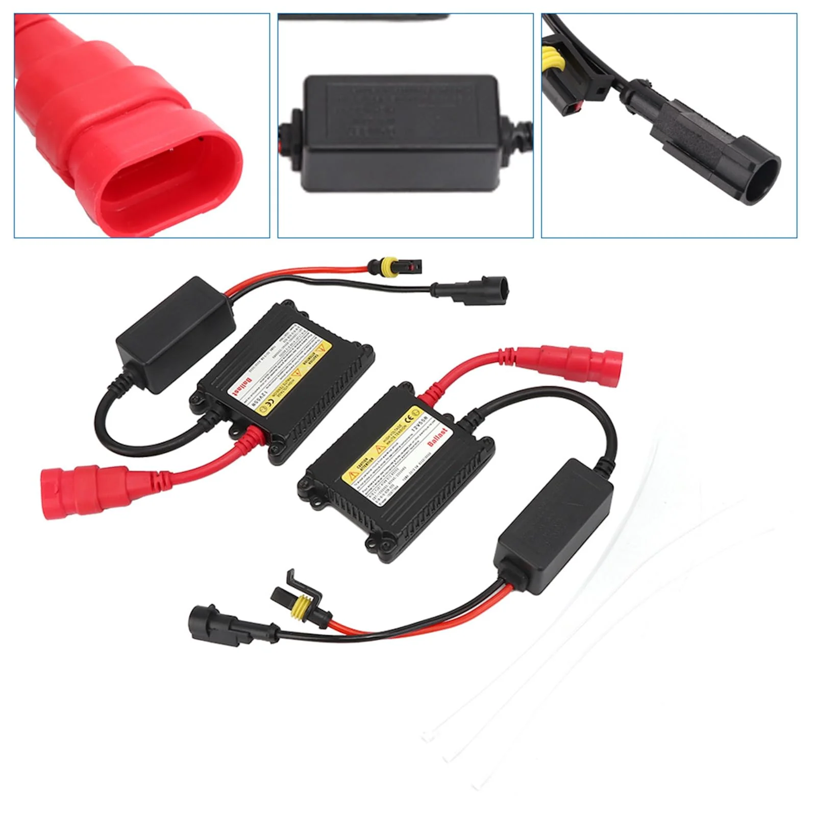 Xenon Retrofit Kit, 2 Pieces 12 V 55 W Ballast, Universal Digital DC Ballast Replacement Conversion Kit - Image 2